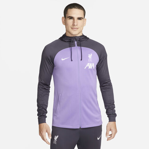 Jackets & Gilets-Nike, Liverpool F.C. Strike Third, Men's Nike Dri-FIT Football Hooded Tracksuit Jacket