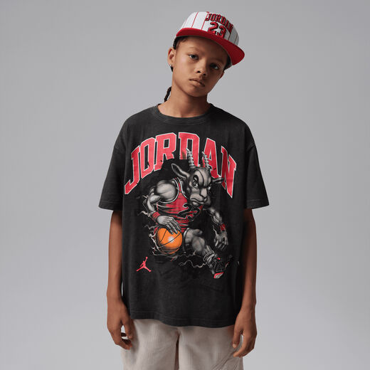 Jordan Tops & T-Shirts-JRDN, Jordan, Big Kids' The Goat T-Shirt