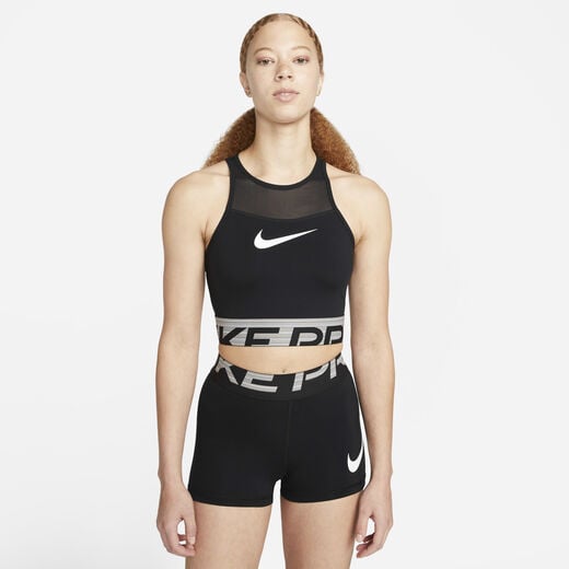 T-Shirts & Tops-Nike, Nike Pro Dri-FIT, Women's Cropped Graphic Training Top