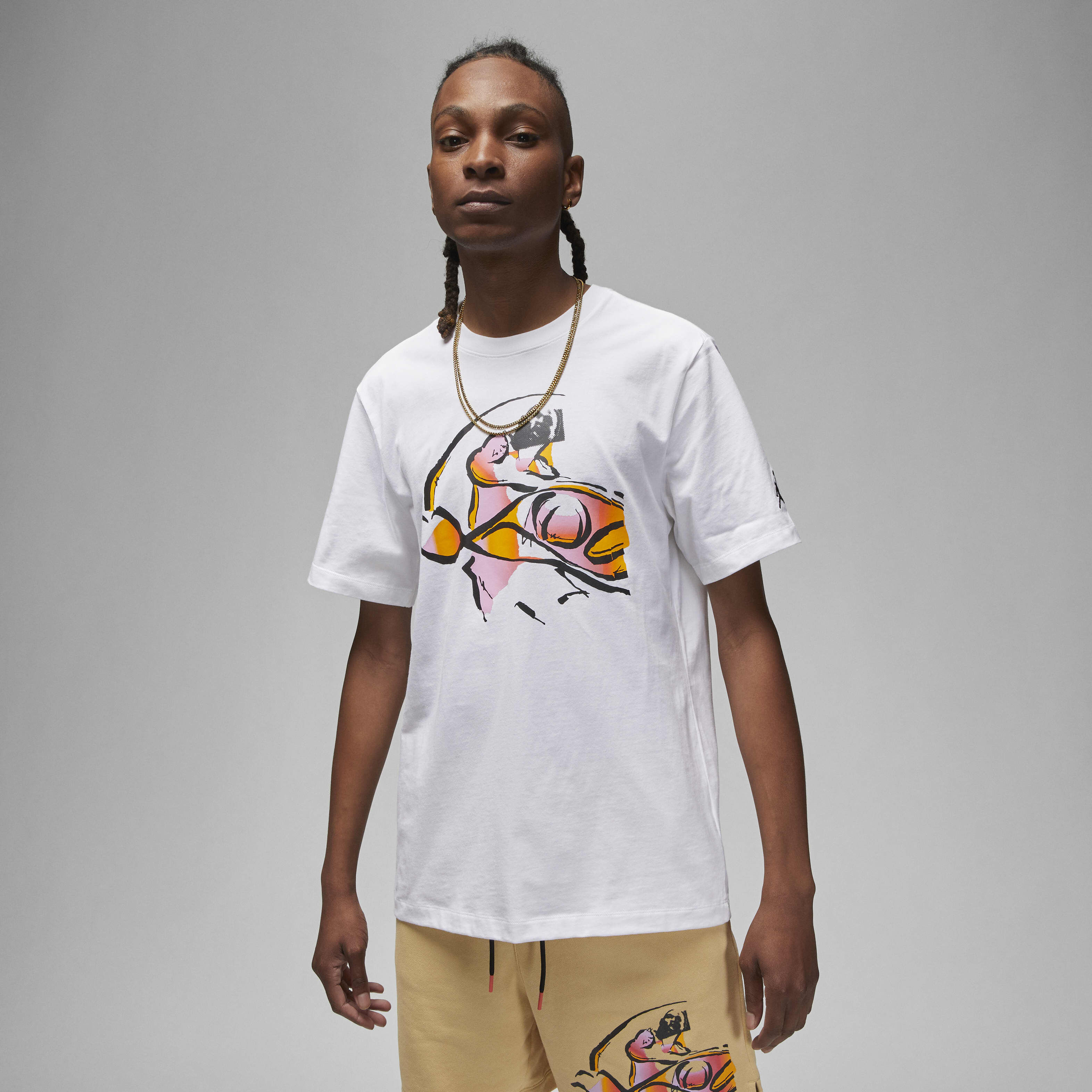 Buy Jordan Flight MVP Men's T-shirt - White/Sundial/Black