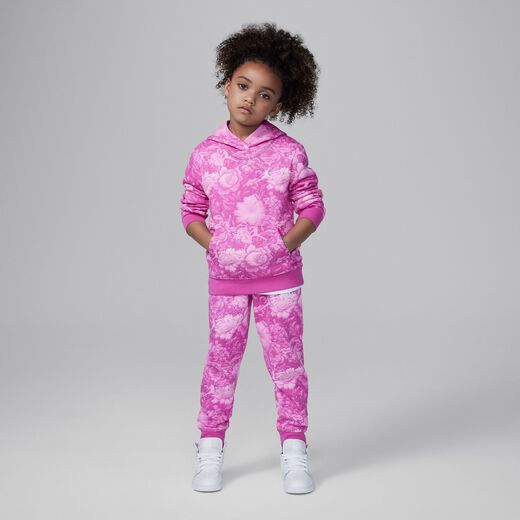 Tracksuits-Jordan, Jordan Brooklyn Essentials, Little Kids' 2-Piece Floral Printed Pullover Set