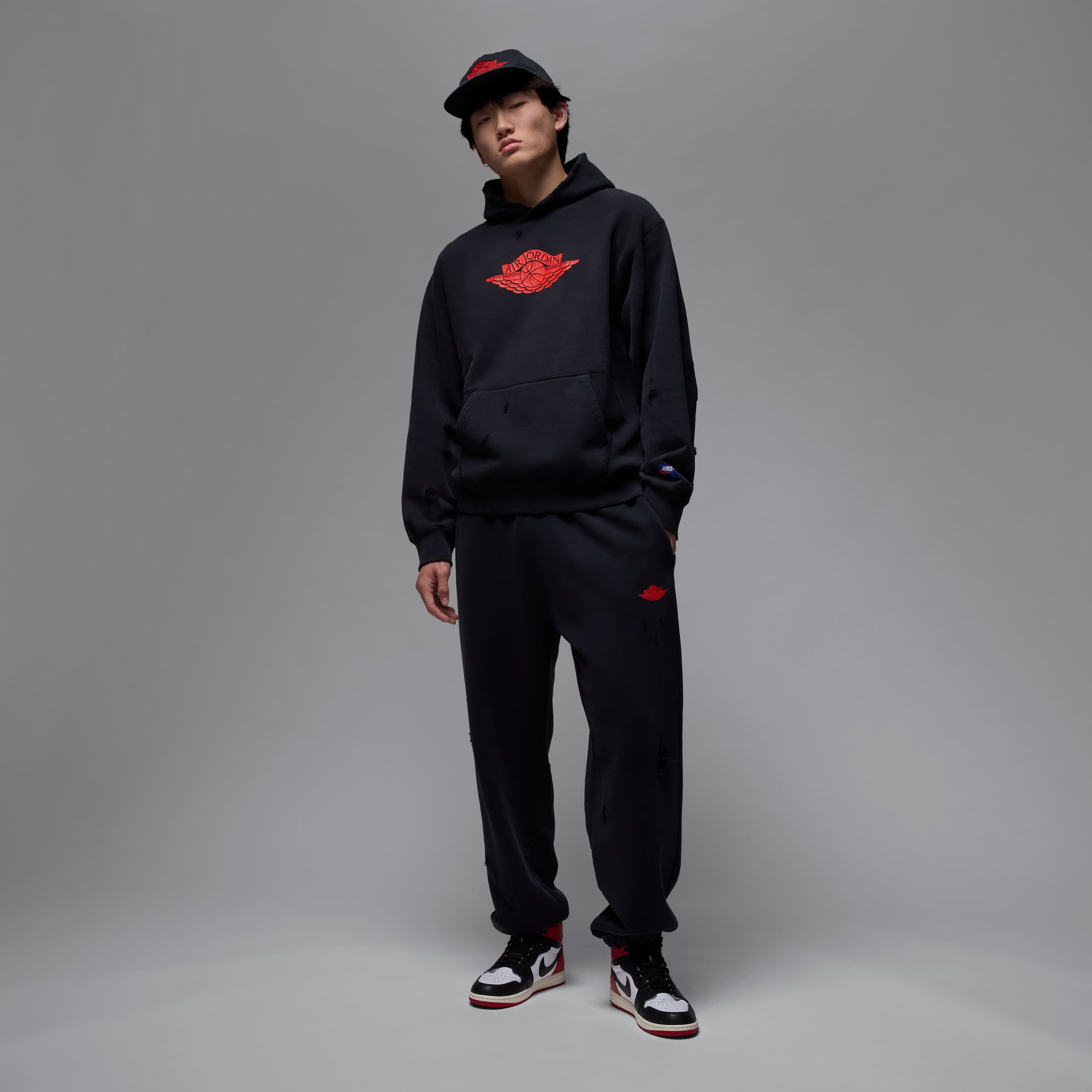 Buy Jordan Rare Air Men's Fleece Pullover Hoodie - Black