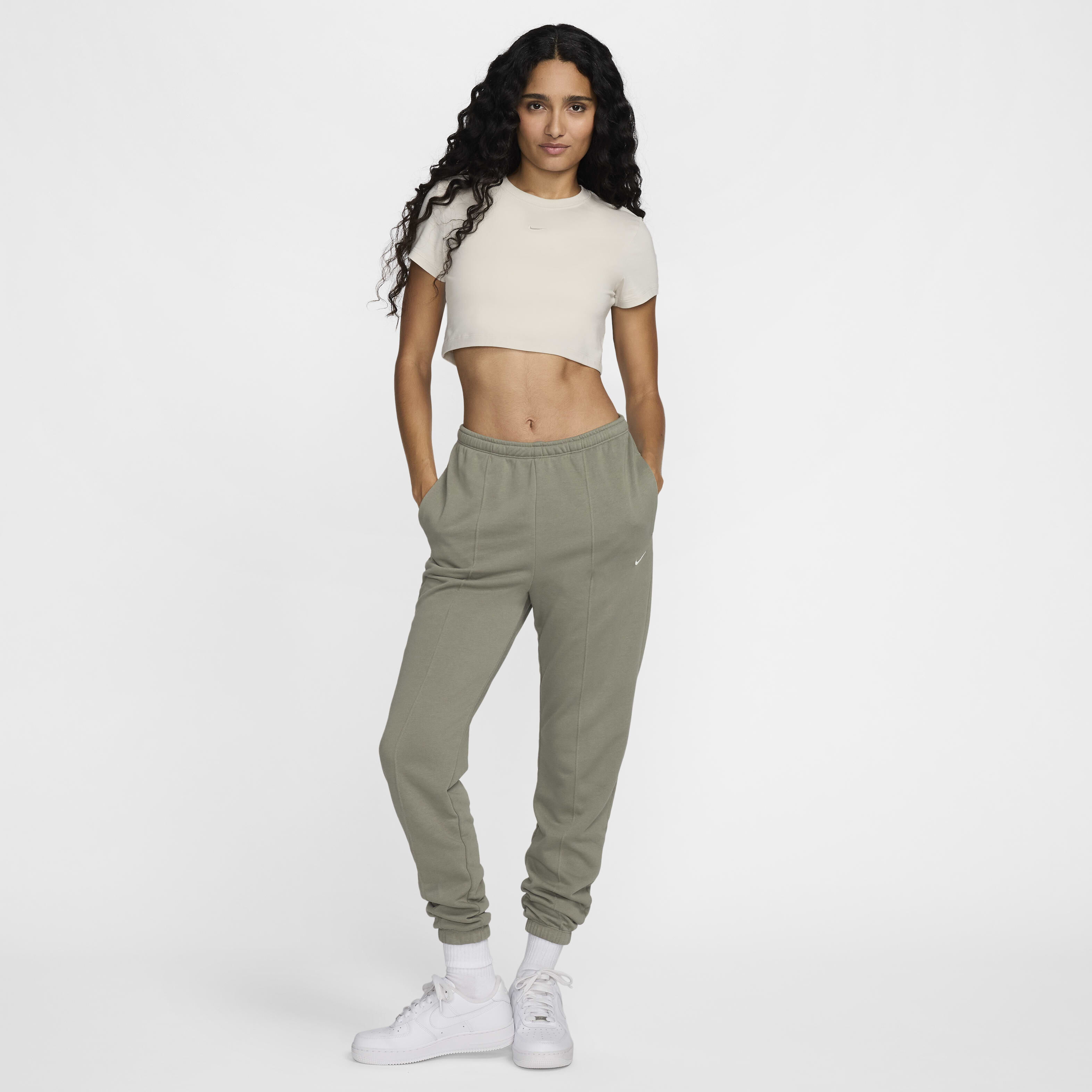 Buy Nike Sportswear Chill Terry Women s Slim High Waisted French Terry Tracksuit Bottoms Nike Saudi Official