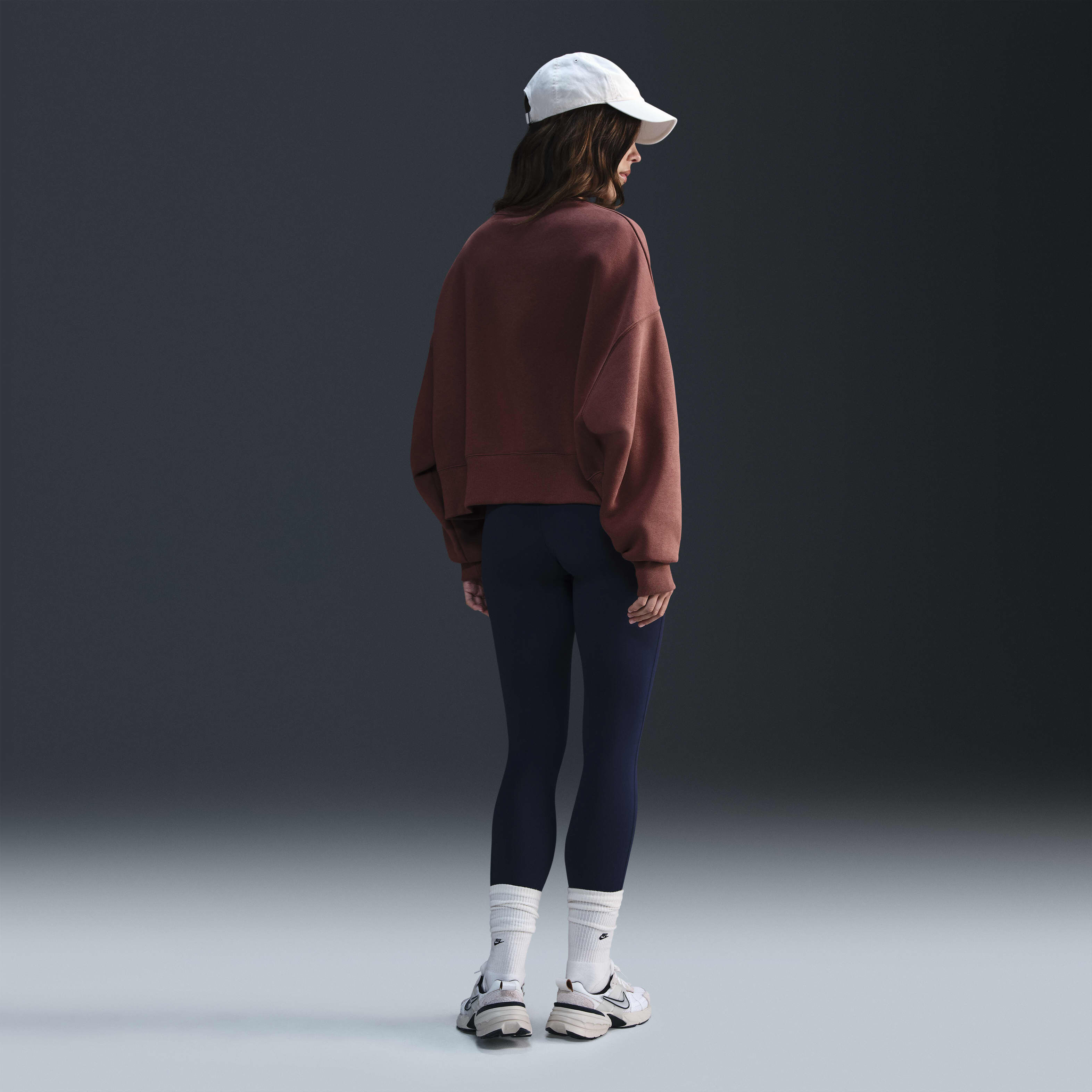 Maroon nike sweatshirt womens top