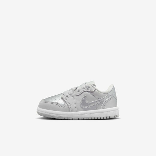 Air Jordan “Metallic Silver”-JRDN, Jordan 1 Retro Low 'Silver', Baby/Toddler Shoes