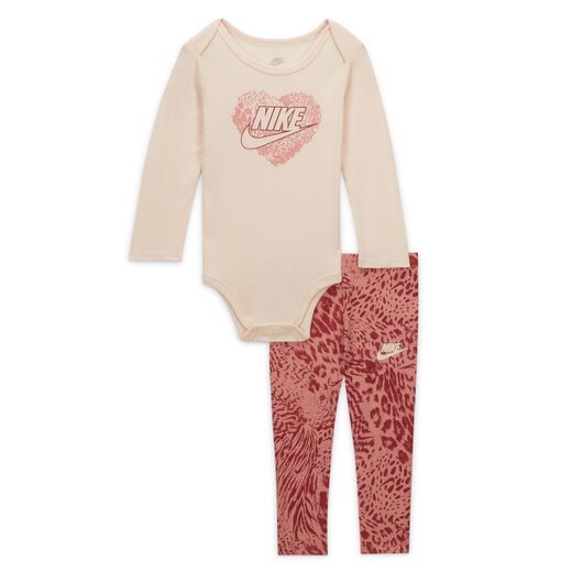 Nike Animal Print Bodysuit and Leggings Set