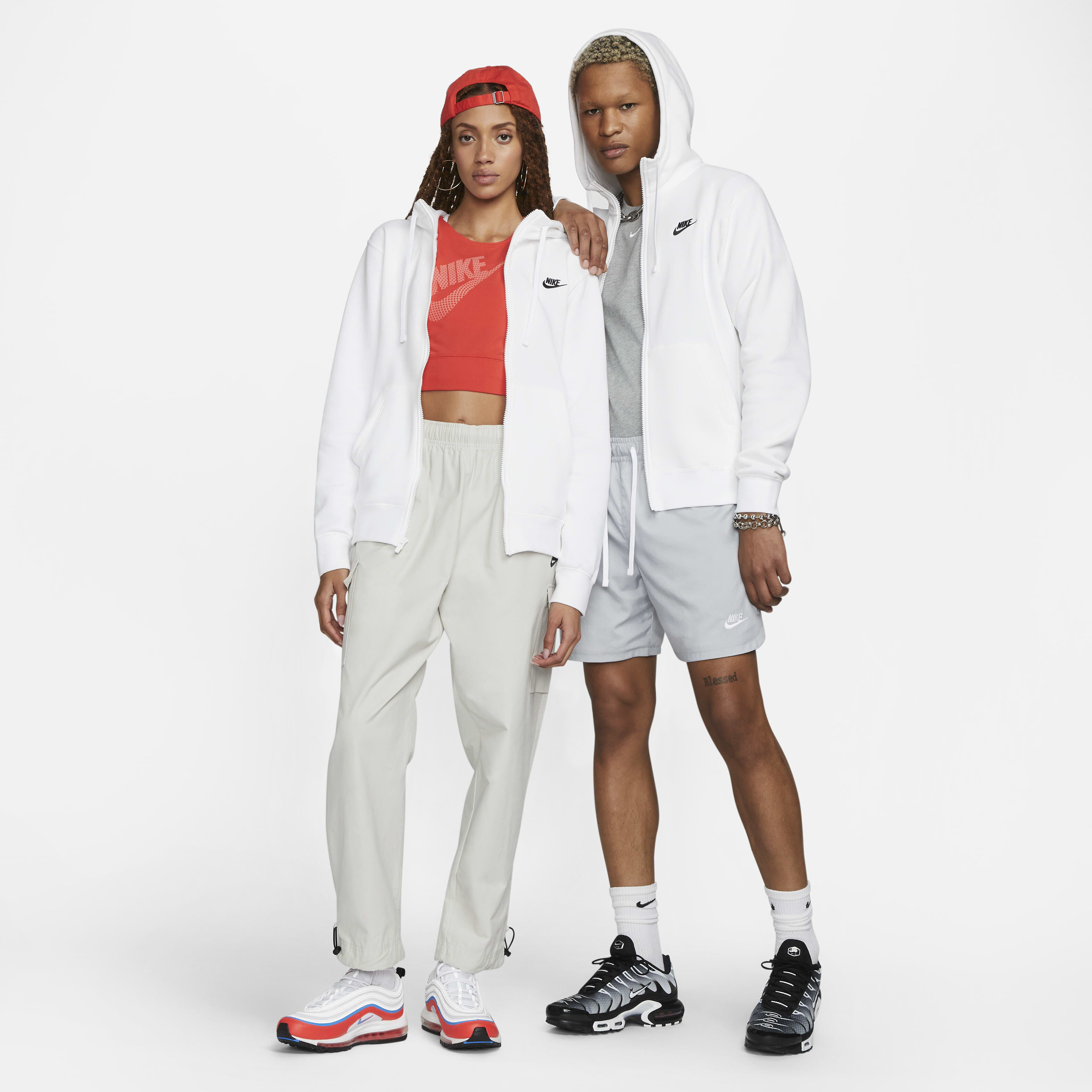 Nike mens jersey club full zip hoodie 2025