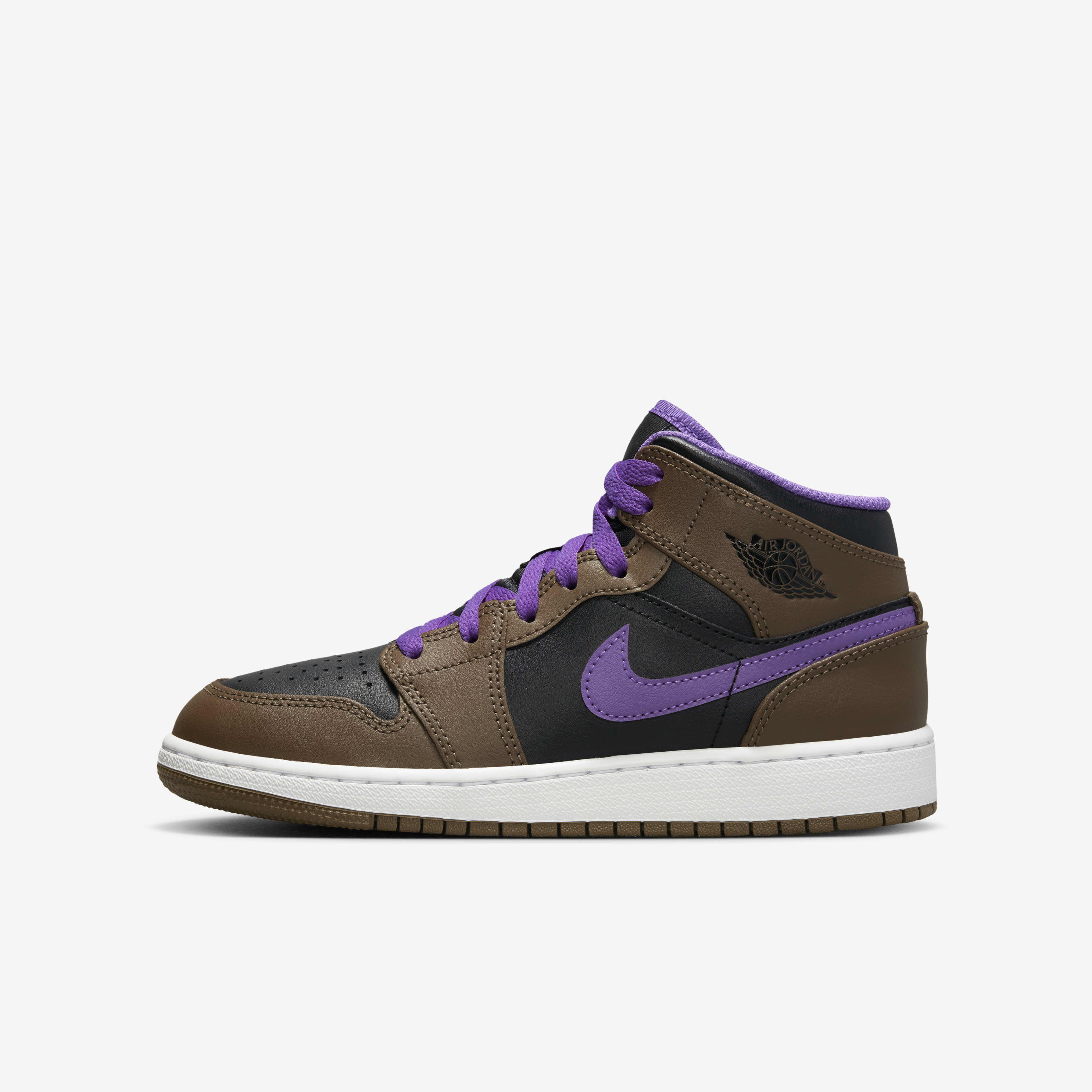 Buy Air Jordan Mid Older Kids' Shoes Palomino/Wild Berry/White