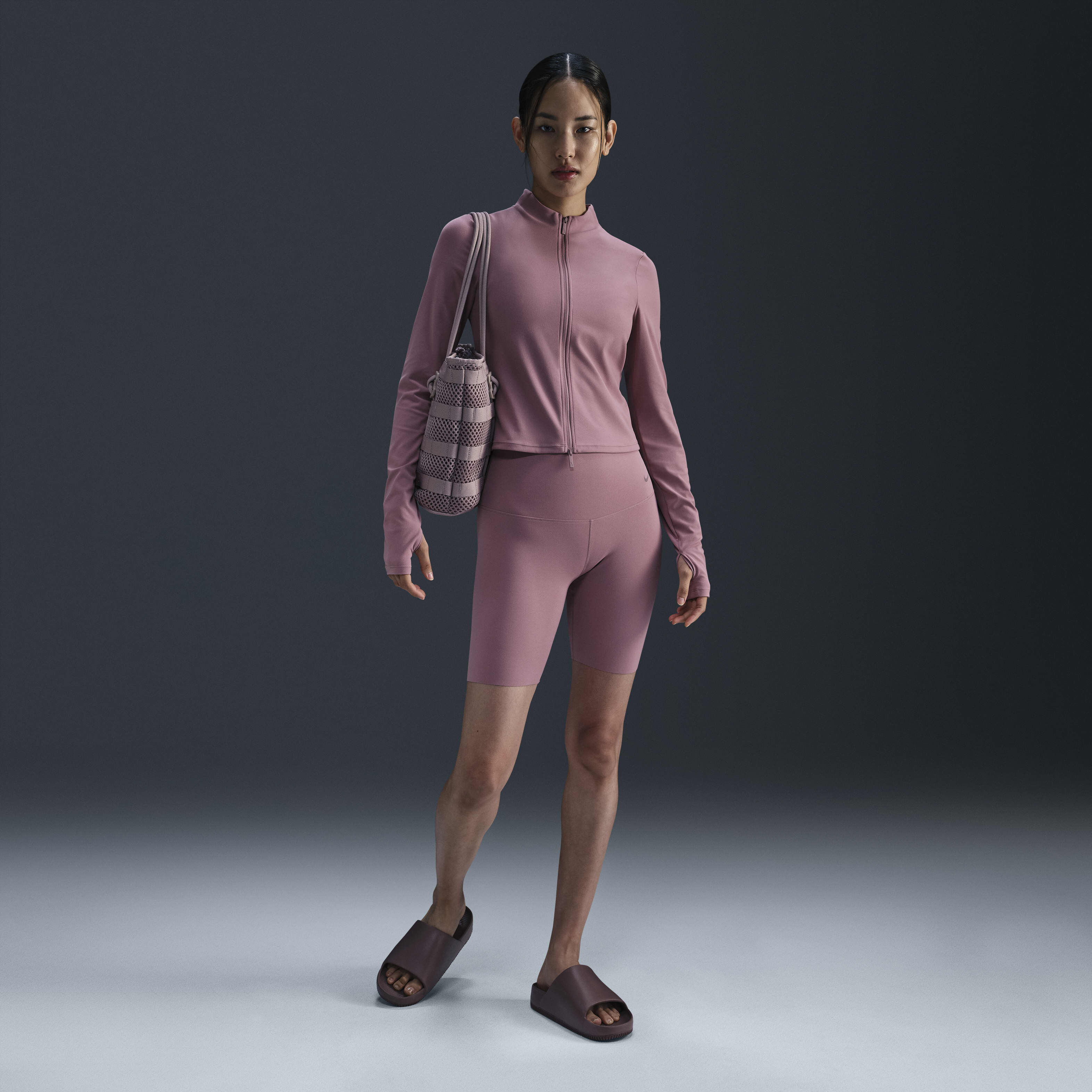 Buy Nike Zenvy Women's Dri-FIT Full-Zip Long-Sleeve Top - Plum