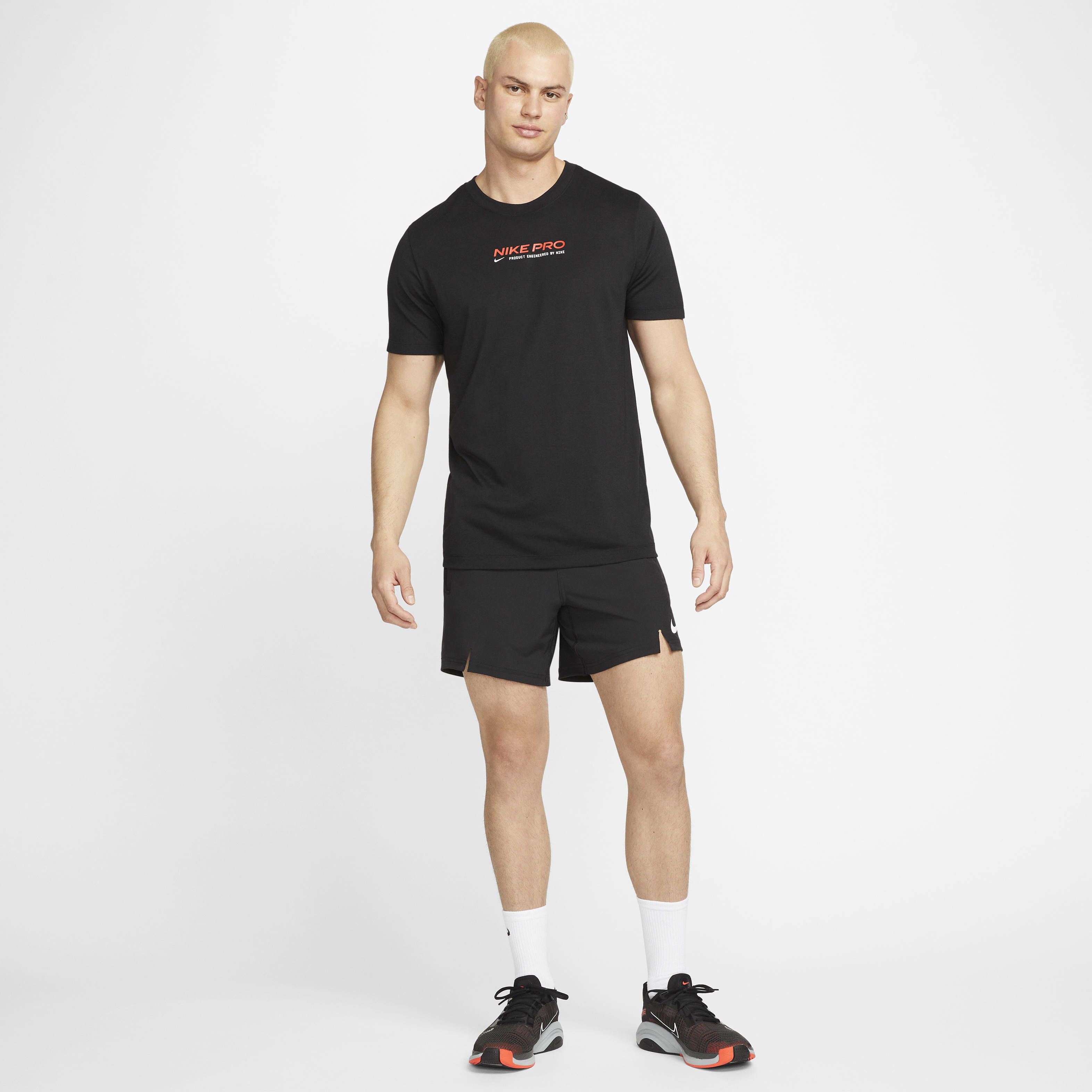Buy Nike Pro Dri FIT Flex Men s 6 15cm approx. Training Shorts Black White Nike Saudi Official