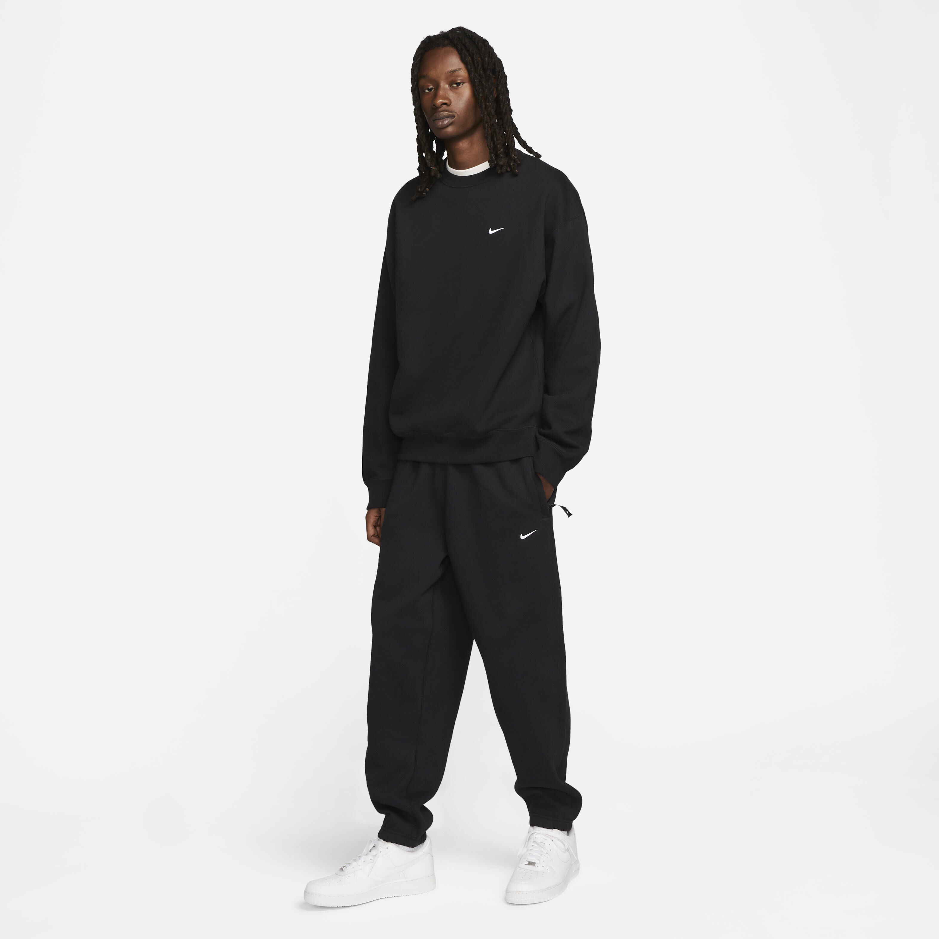 Nike swoosh fleece tracksuit sale