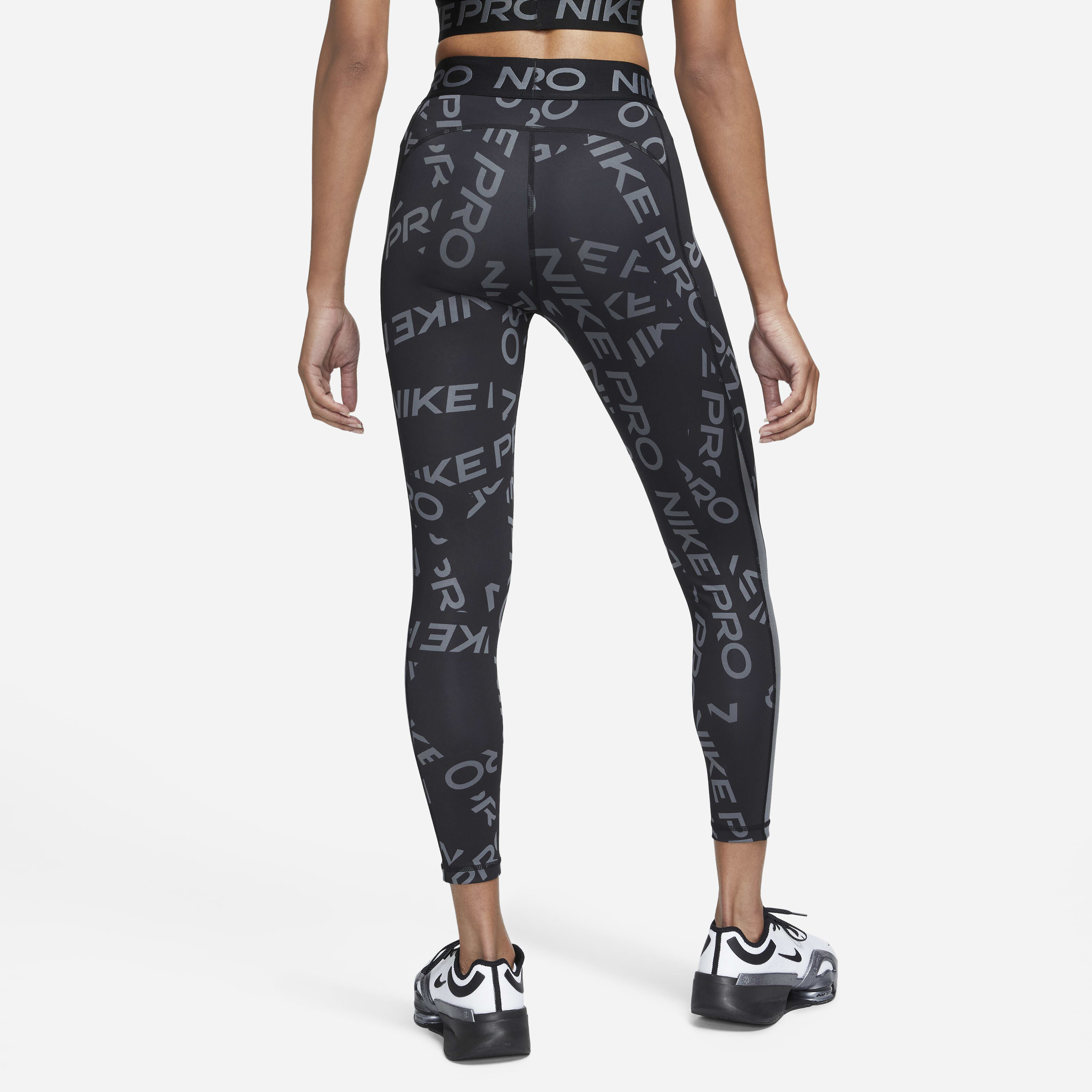Nike logo print leggings best sale