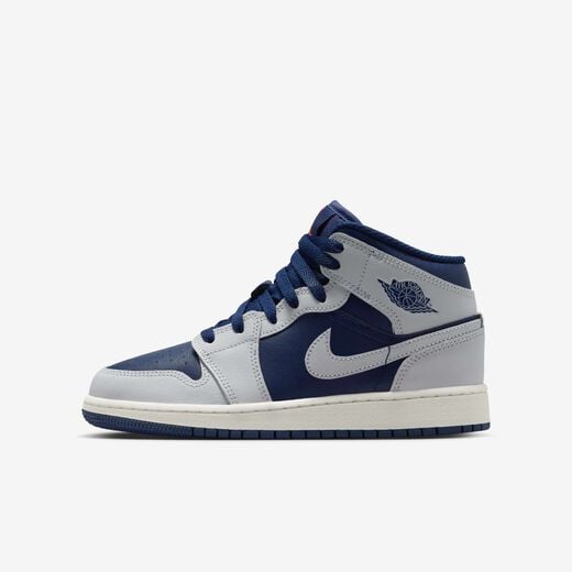 New In Kids' Jordan-JRDN, Air Jordan 1 Mid 'Blue Void', Older Kids' Shoes