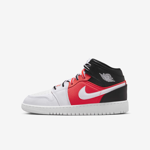 Bred-JRDN, Air Jordan 1 Mid SE, Older Kids' Shoes