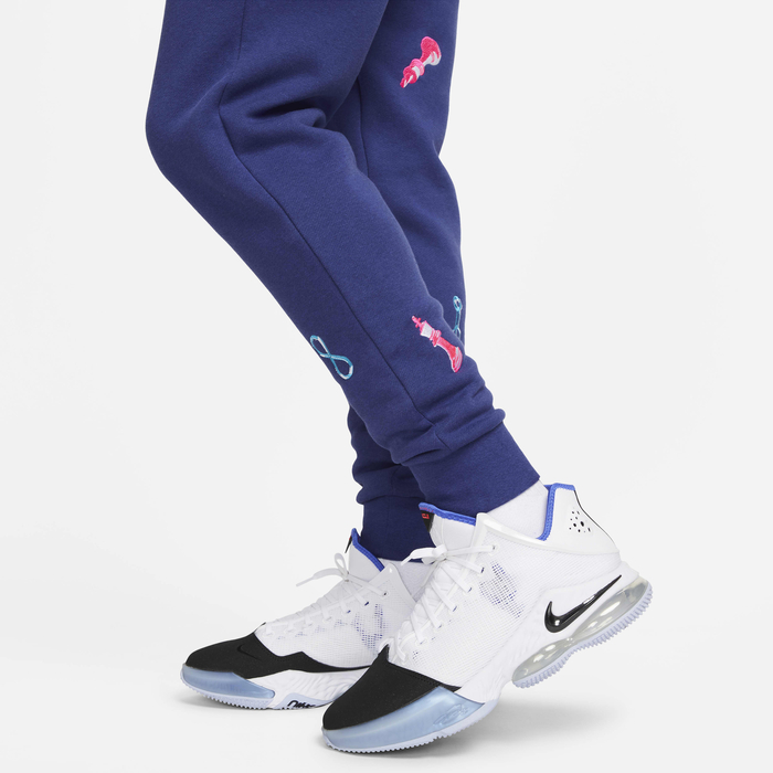 Buy LeBron Men's Fleece Trousers Deep Royal Blue/Heather/Laser