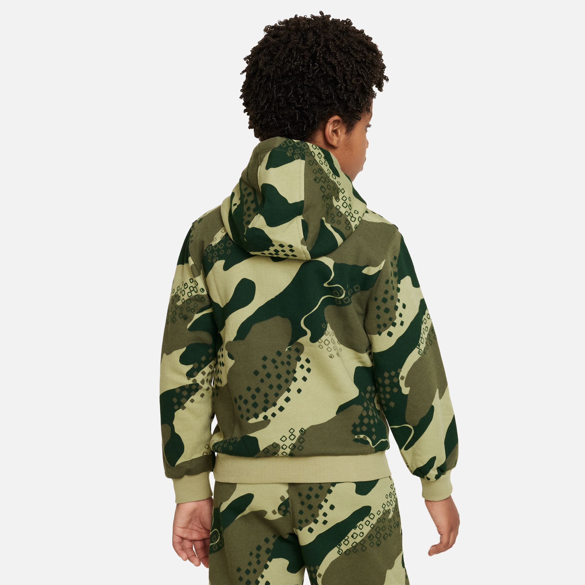 Nike sportswear top club camo hoodie