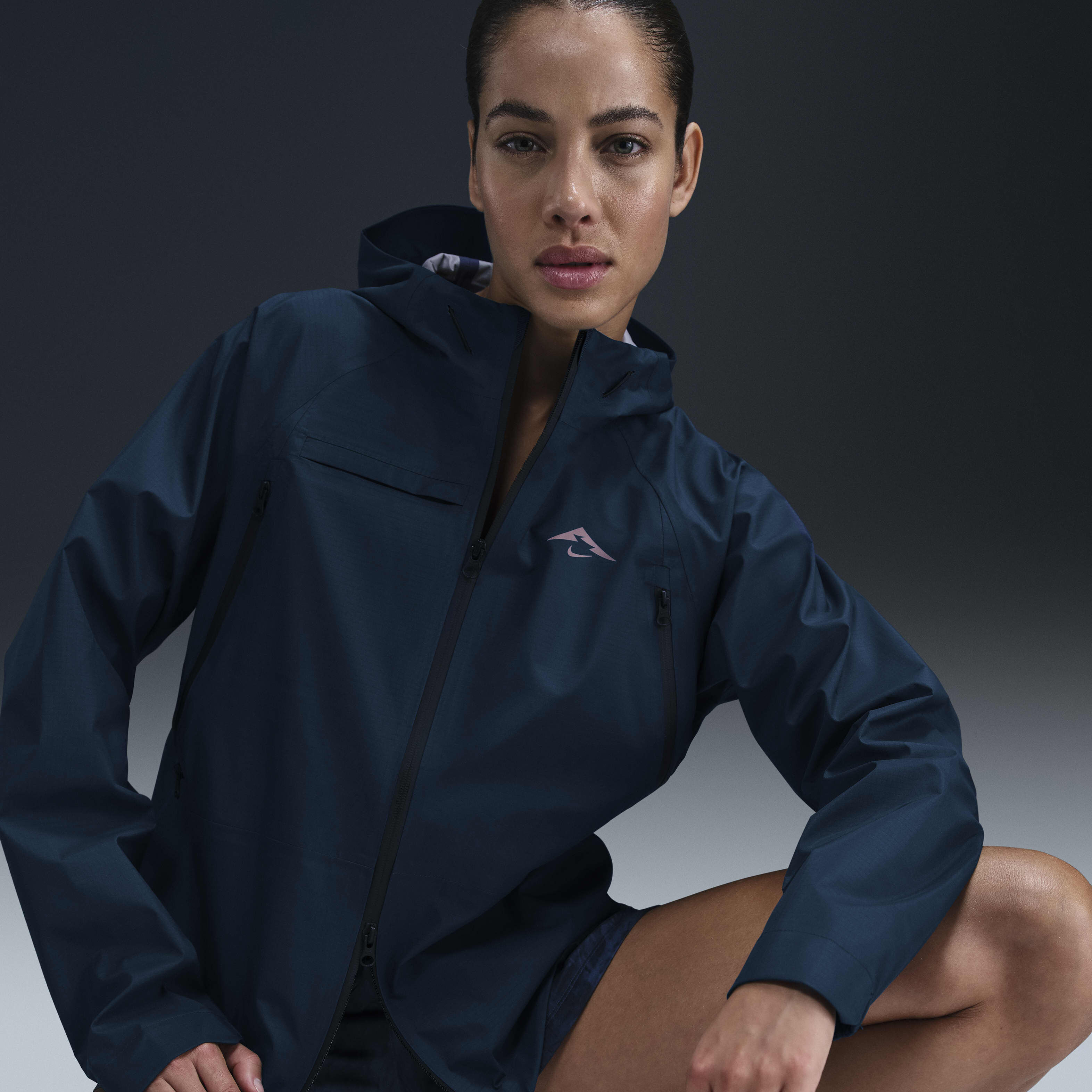 Nike women's air weather resistant running jacket outlet