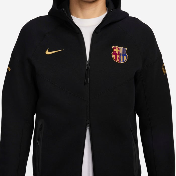 F.C. Barcelona Tech Fleece Windrunner image number 4 F.C. Barcelona Tech Fleece Windrunner image number 4