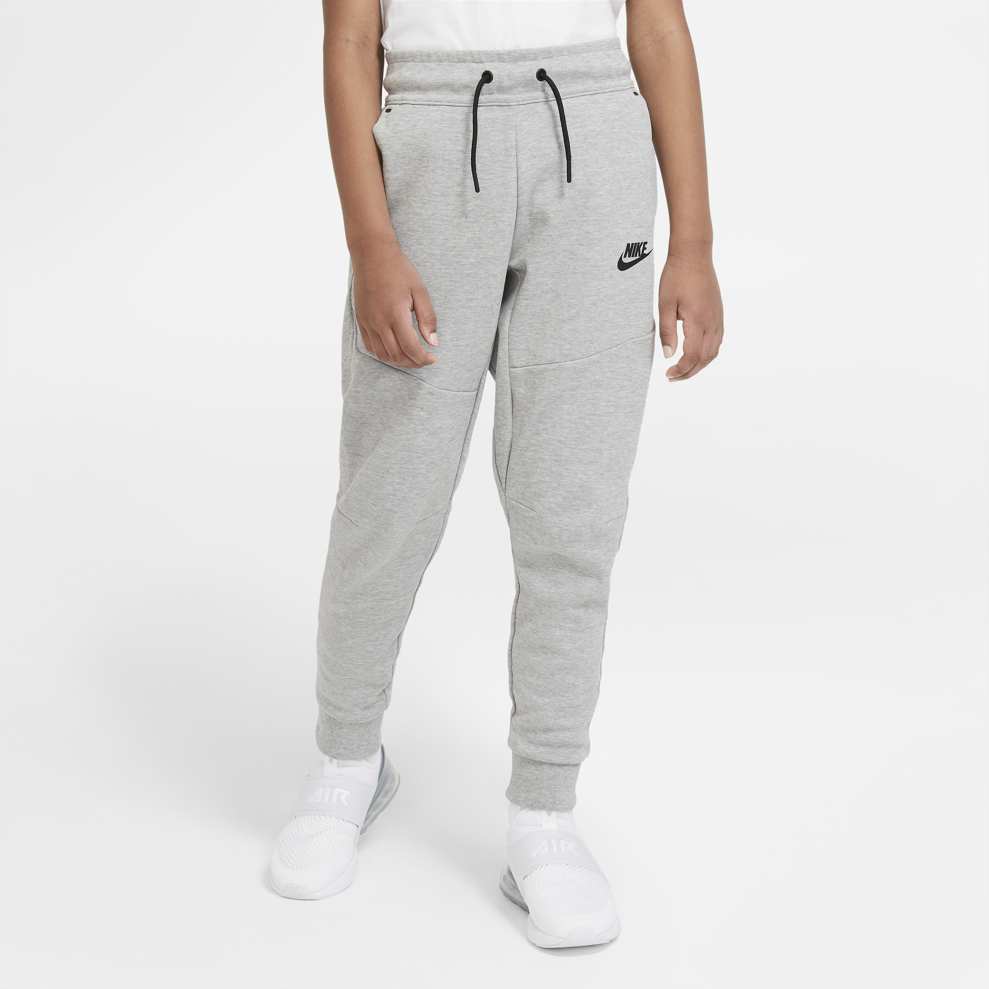 Buy Nike Sportswear Tech Fleece Older Kids Boys Trousers Dark Grey Heather Black Nike Saudi Official