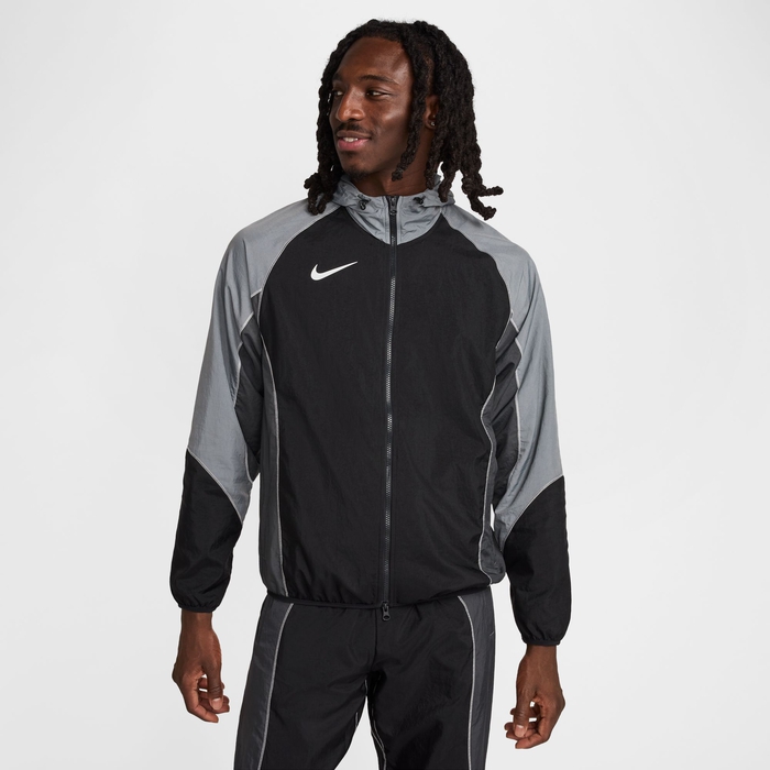 Buy Nike Strike Men s Water Repellent Hooded Soccer Jacket Black Smoke Grey Anthracite Photon Dust Nike Saudi Official