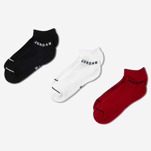 Jordan No Show Socks-JRDN, Jordan, Everyday No-Show Socks (3 Pairs)