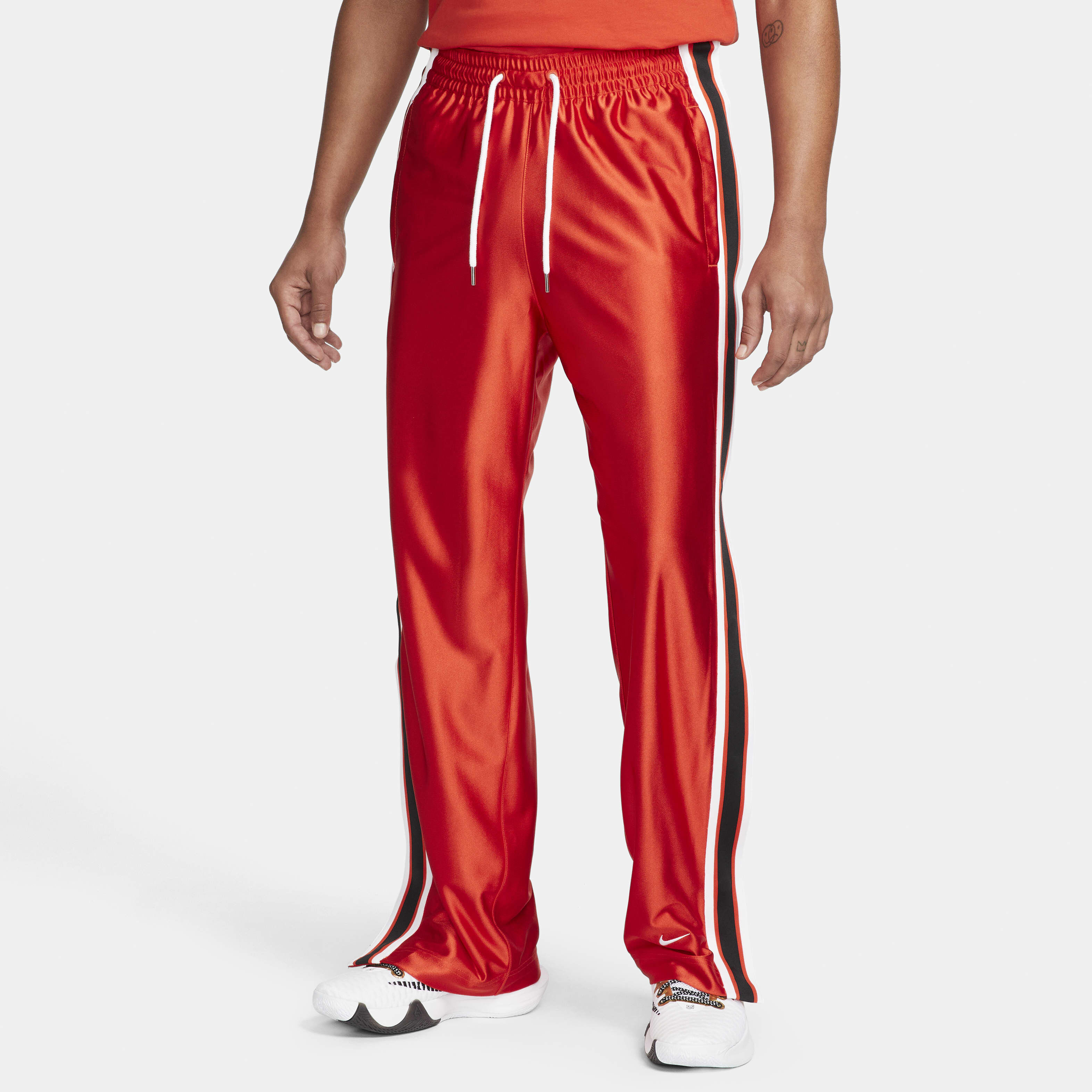 Buy Nike Circa Men s Tearaway Basketball Trousers Picante Red White Nike Saudi Official