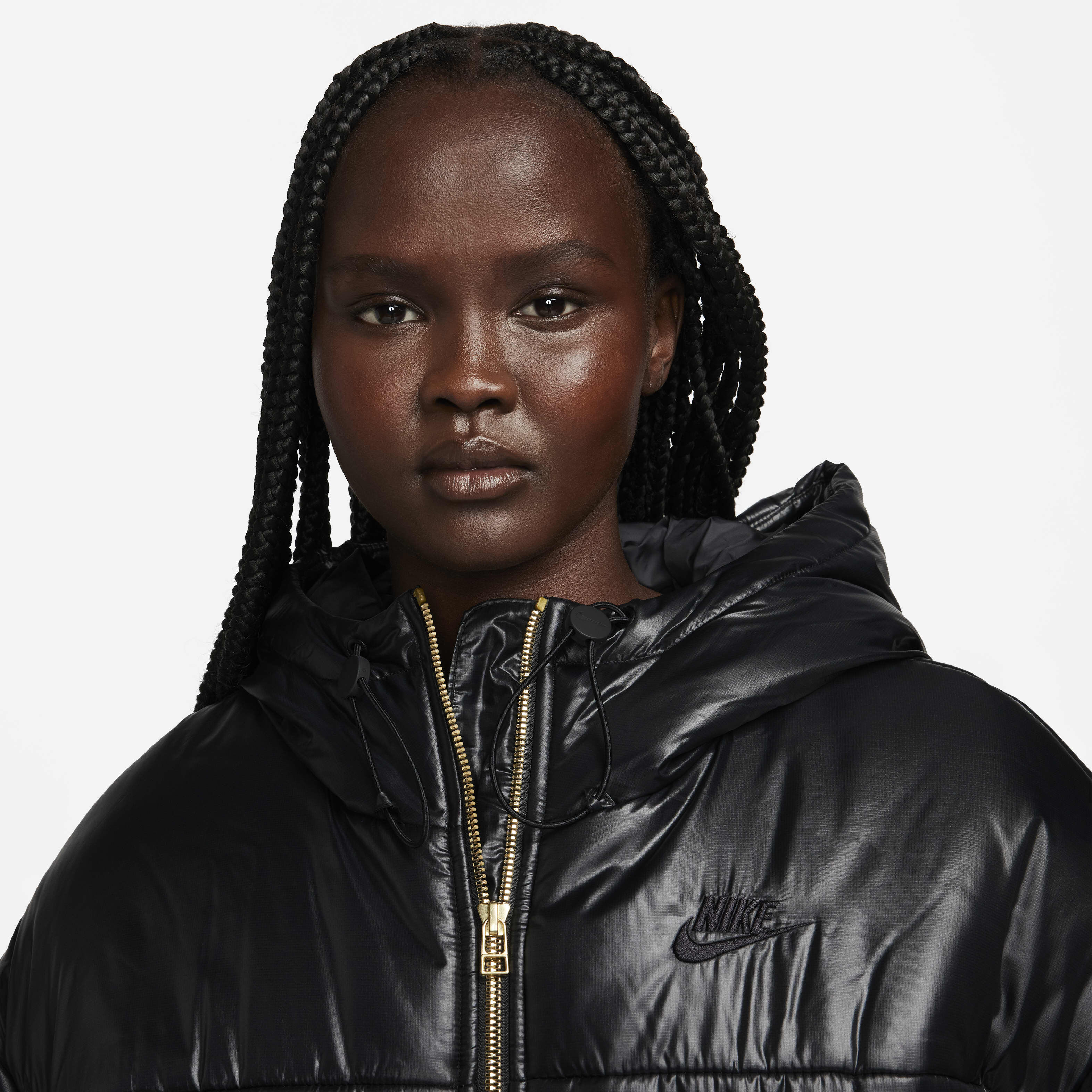 nike sportswear women's insulated shine jacket