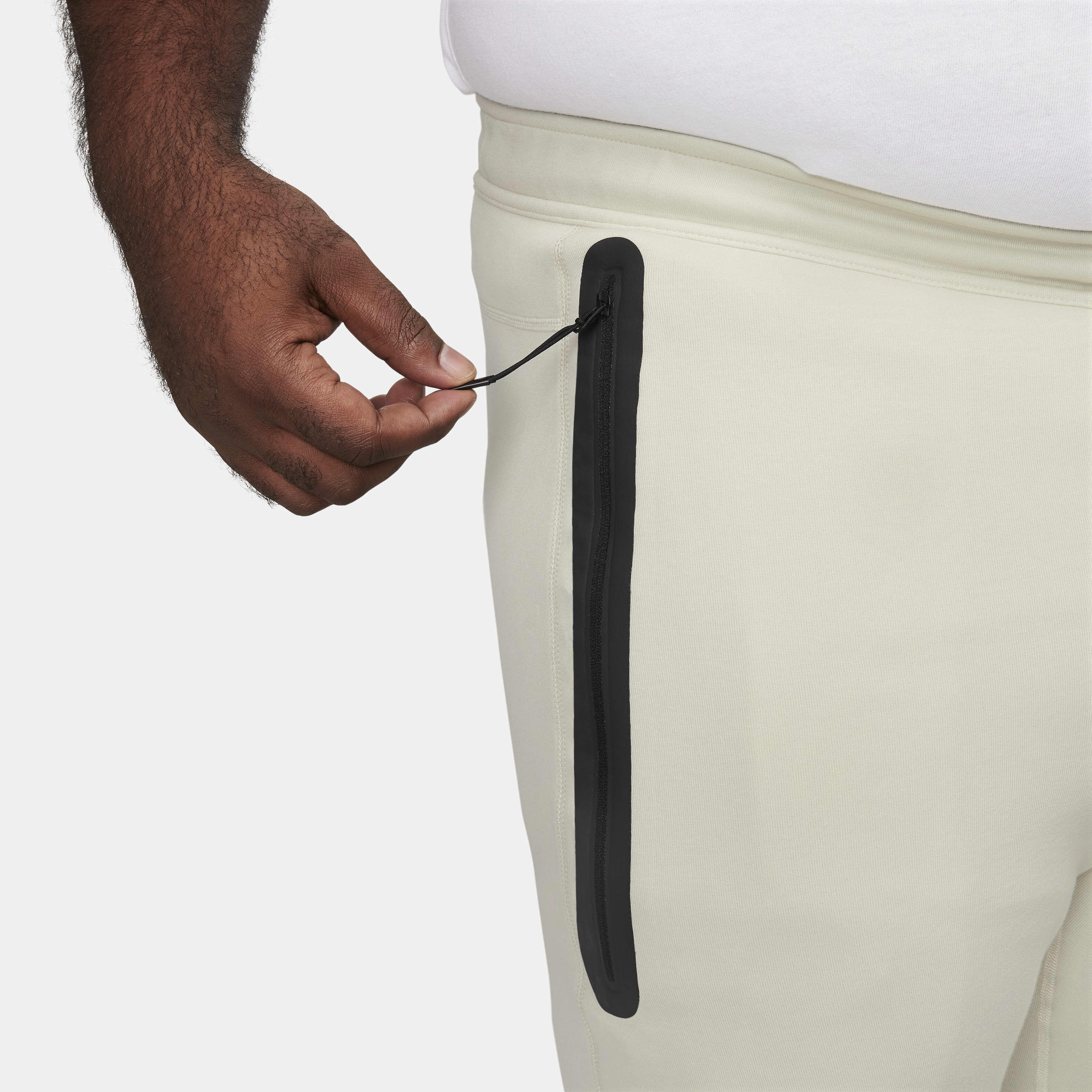 Nike tech fleece joggers light bone sales