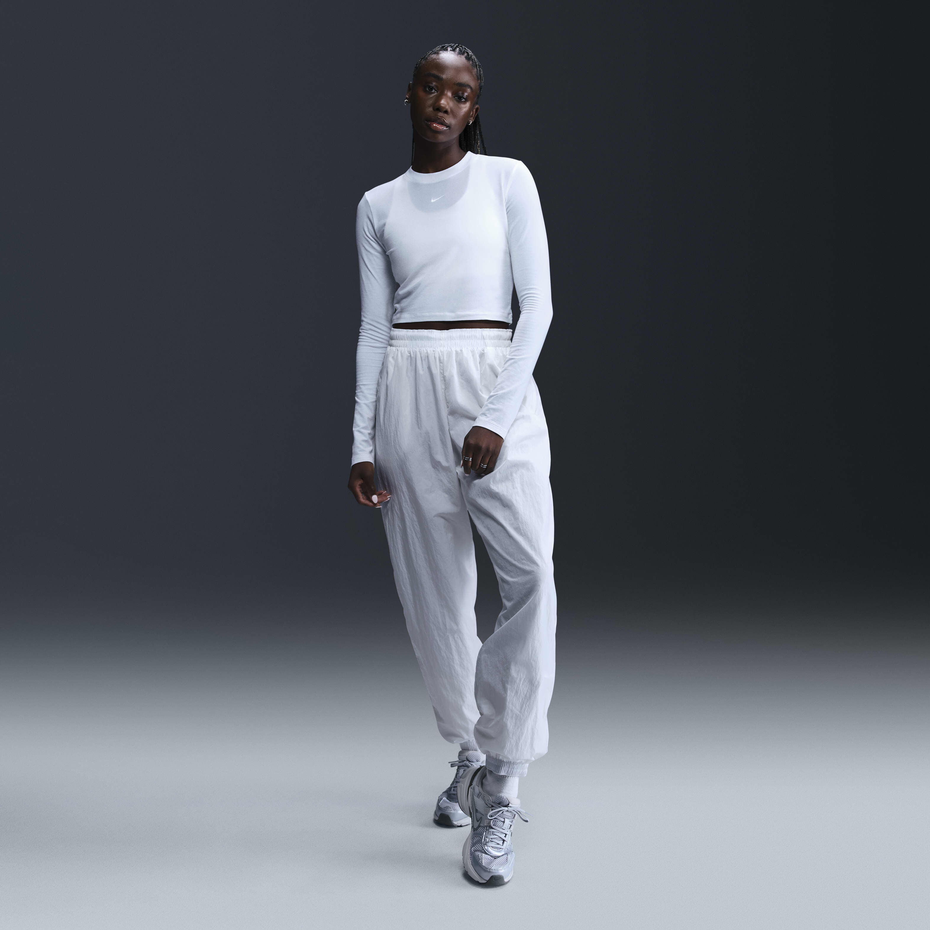 Nike tech knit crop top clearance