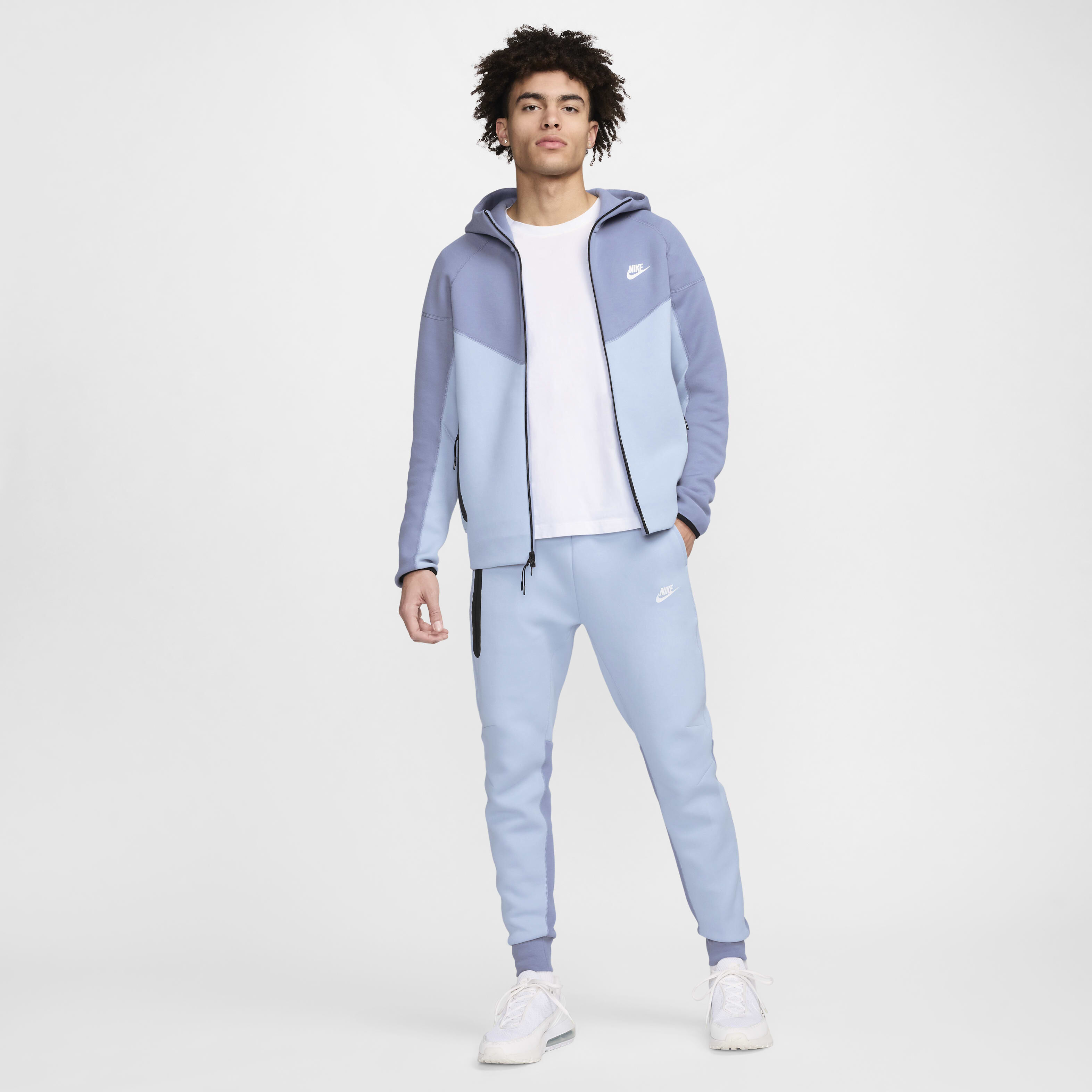 Nike tech fleece windrunner hoodie blue store