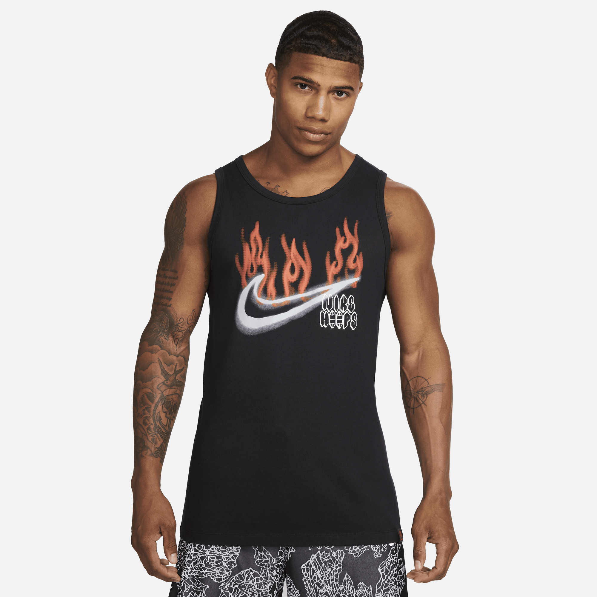 Shop Nike Men s Swoosh Basketball Tank Top Nike KSA