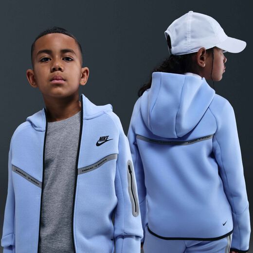 Kids' Clothing-Nike, Nike Sportswear Tech Fleece, Older Kids' (Boys') Full-Zip Hoodie with Reflective Accents Kids' Clothing-Nike, Nike Sportswear Tech Fleece, Older Kids' (Boys') Full-Zip Hoodie with Reflective Accents