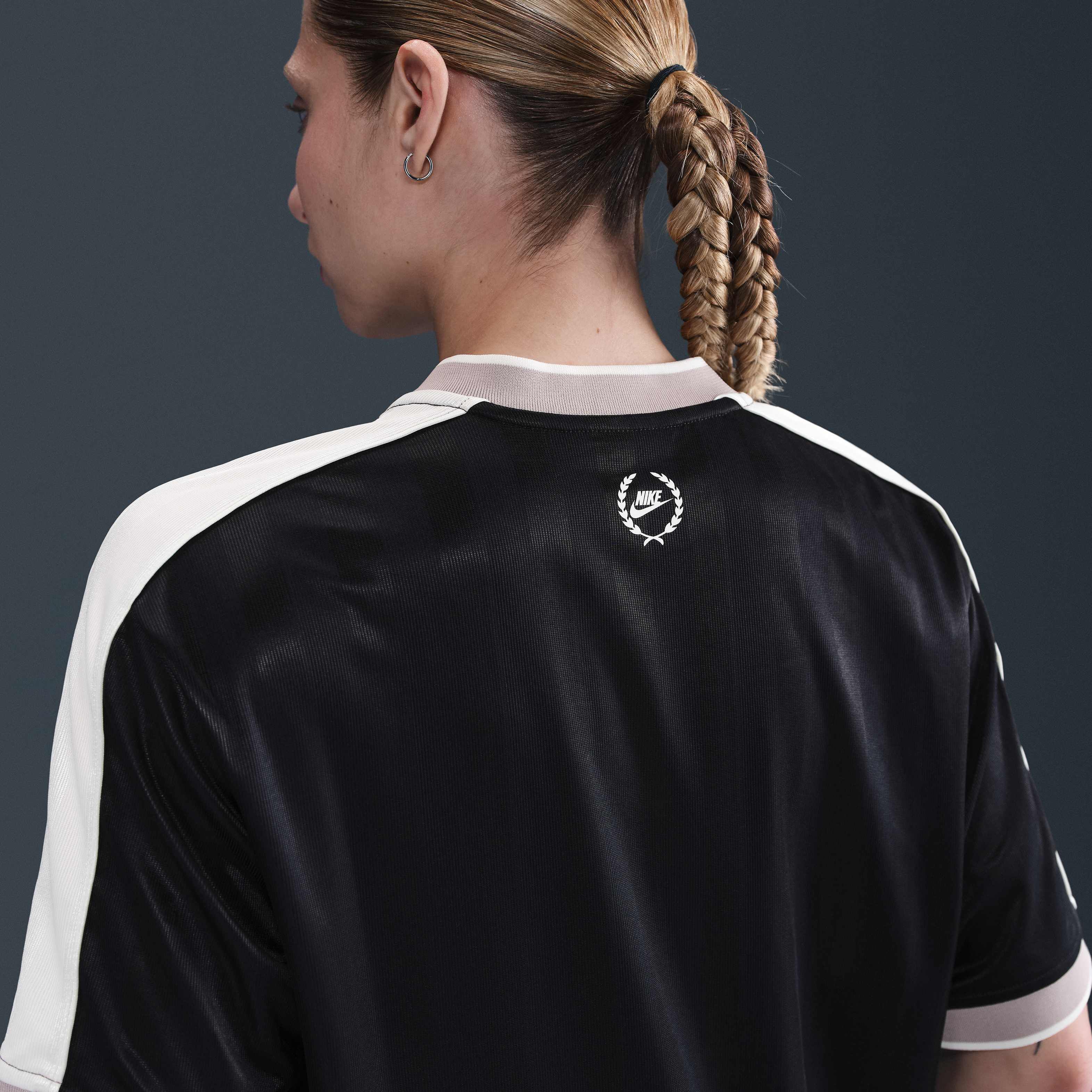 Buy Nike Sportswear Women's V-Neck Jersey Top - Black/Sail