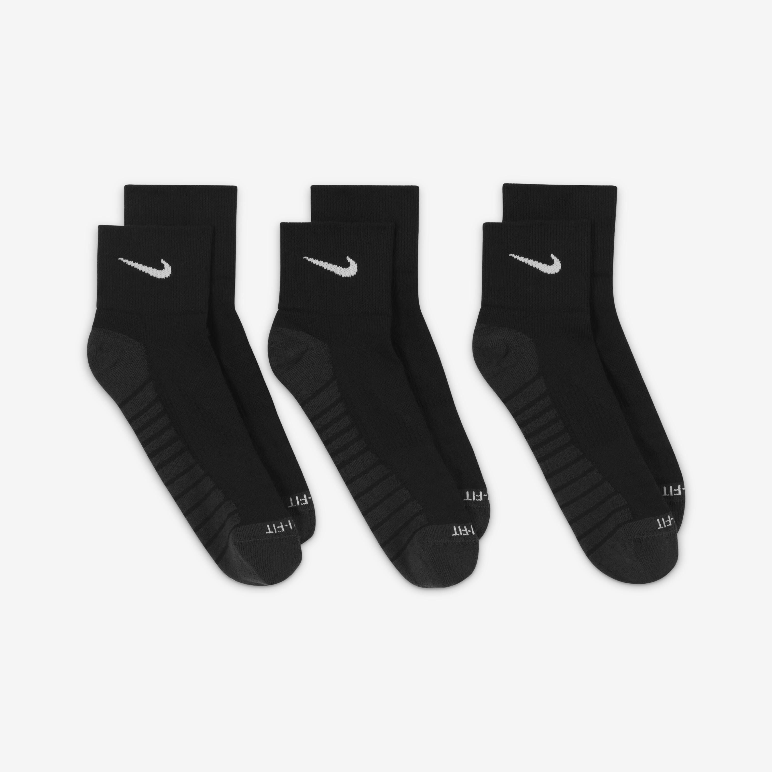 Buy Nike Everyday Max Cushioned Training Ankle Socks 3 Pairs Black Anthracite White Nike Saudi Official