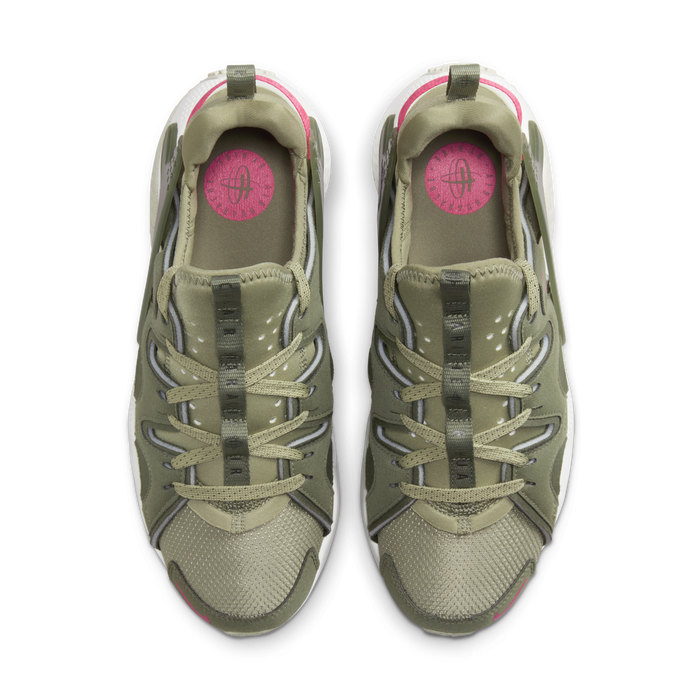 Olive green and pink huaraches sales