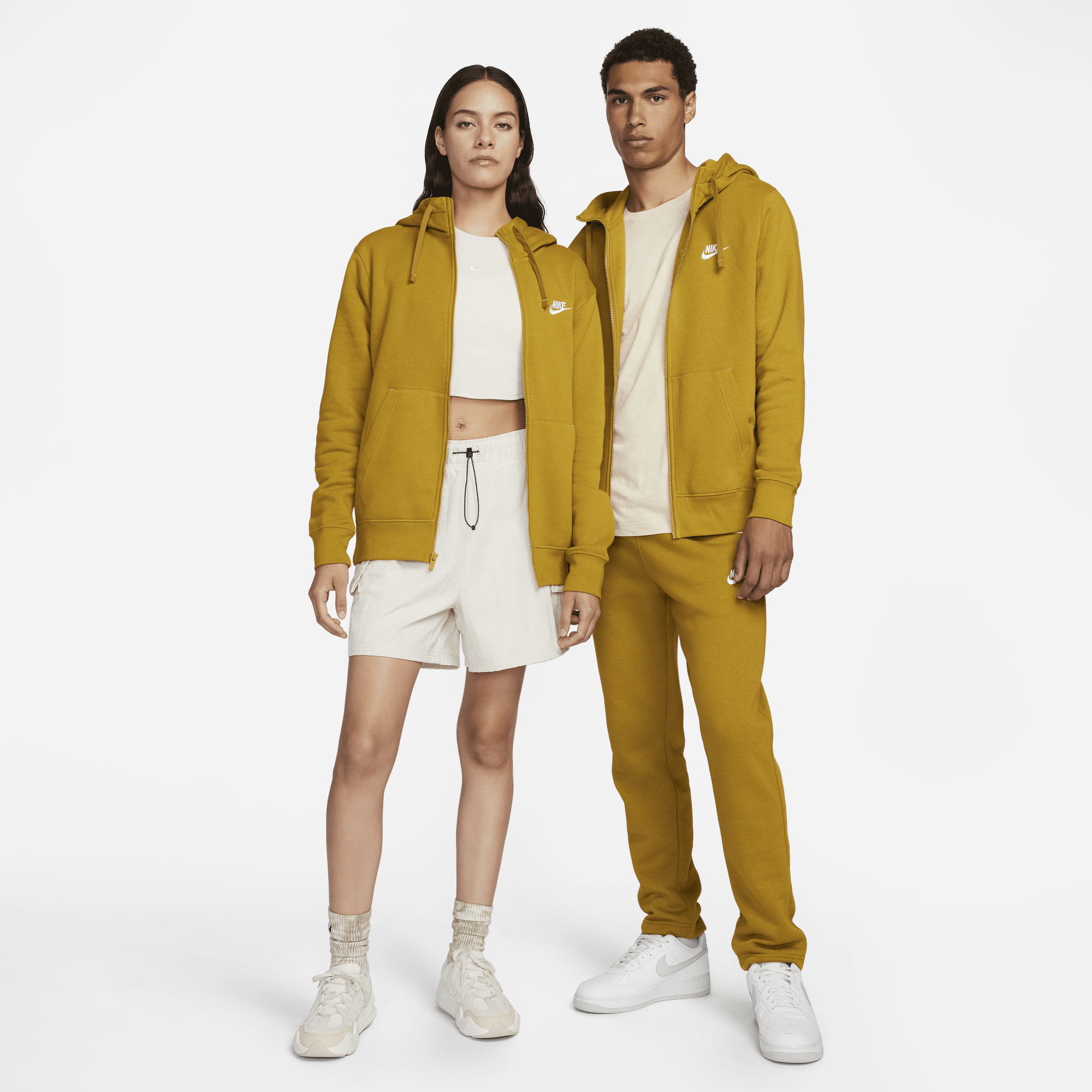 Yellow nike jogger best sale set