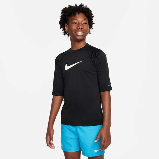 Swimwear-Nike Swim, Nike, Big Kids' (Boys') Dri-FIT Short-Sleeve Hydroguard