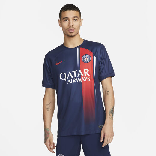Kits & Jerseys-Nike, Paris Saint-Germain 2023/24 Stadium Home, Men's Nike Dri-FIT Football Shirt