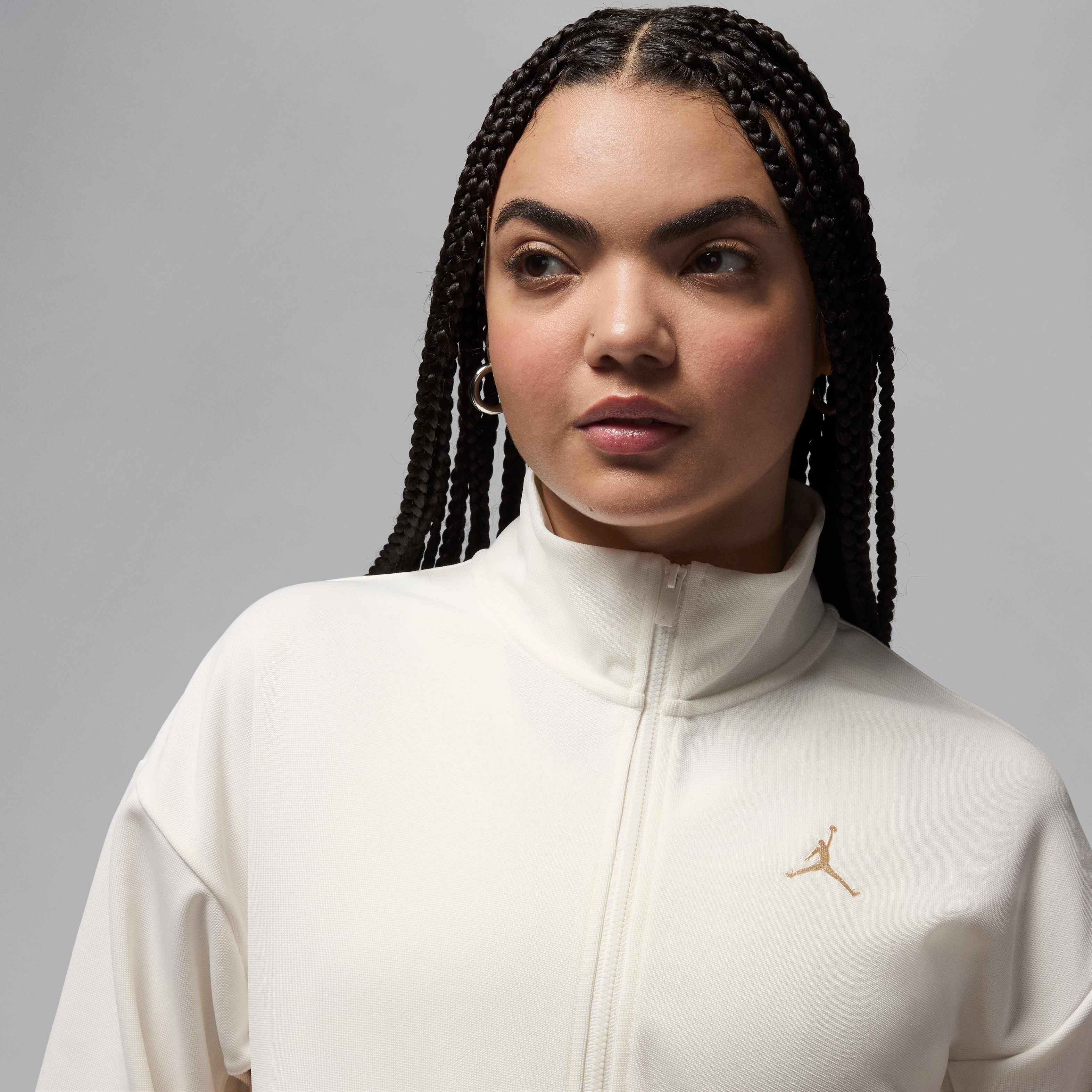 Buy Jordan Women's Knit Jacket - Sail/Legend Light Brown