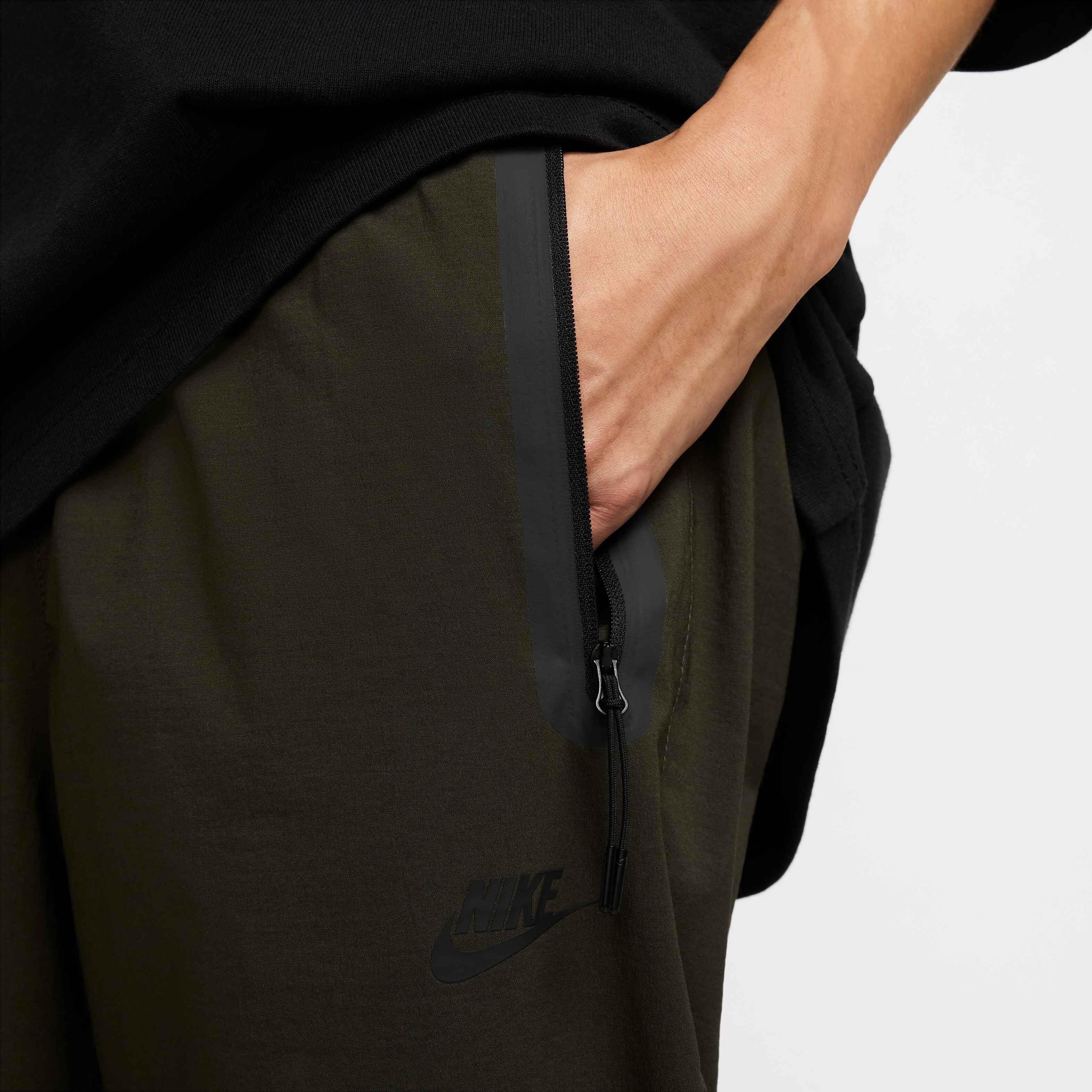 Buy Nike Tech Men's Woven Trousers - Sequoia/Black | Nike