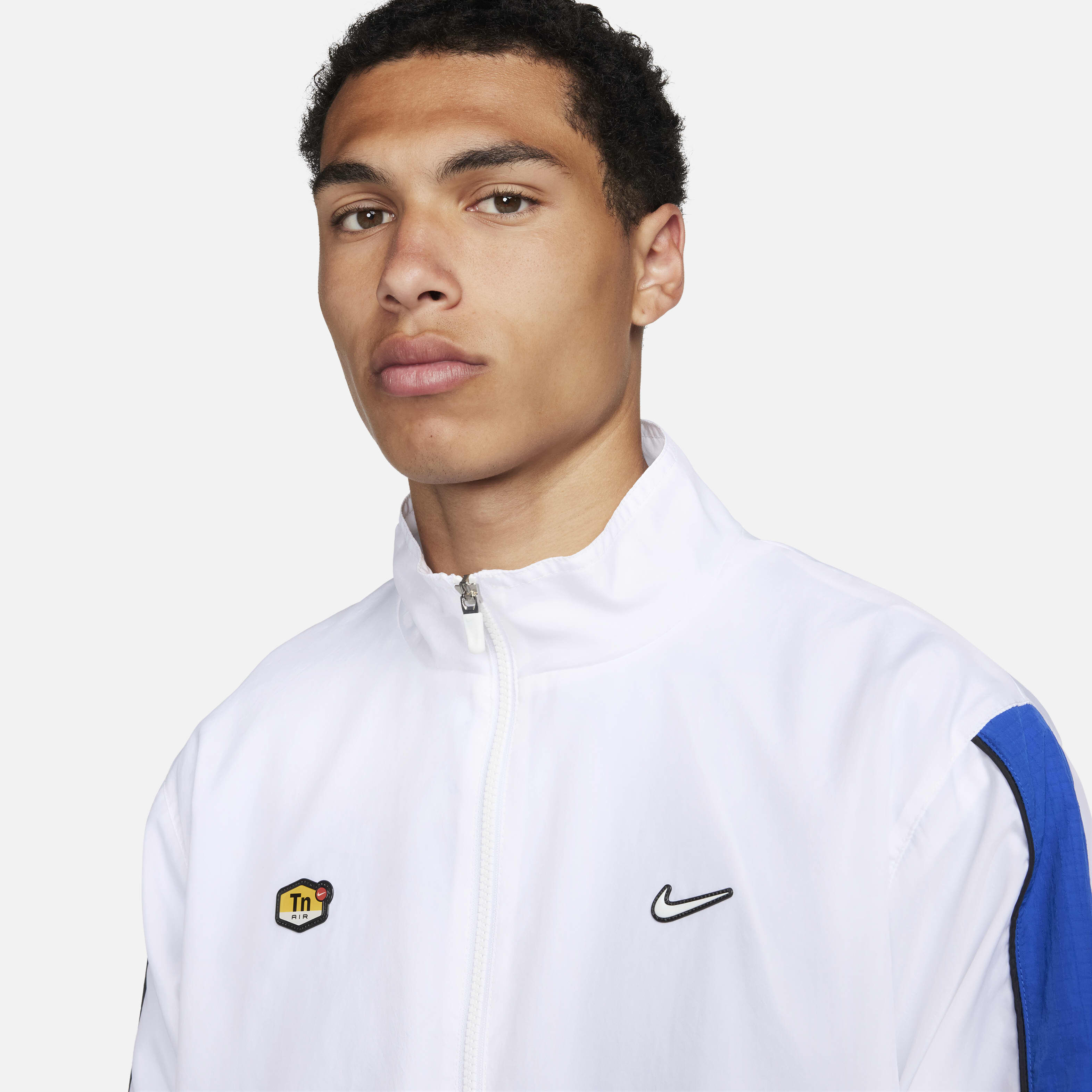 nike white tracksuit top
