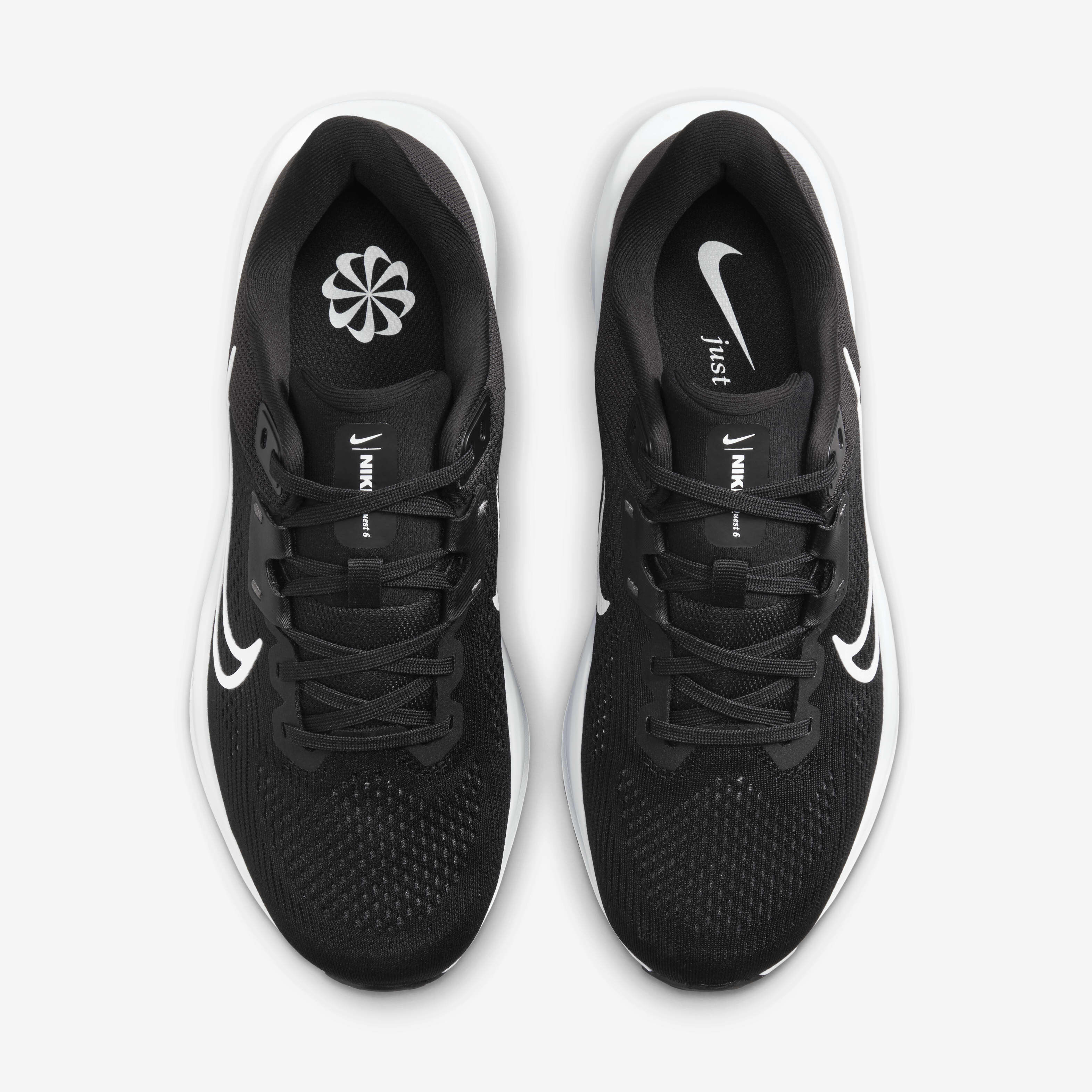Buy Nike Quest 6 Women s Road Running Shoes Black Iron Grey White Nike Saudi Official