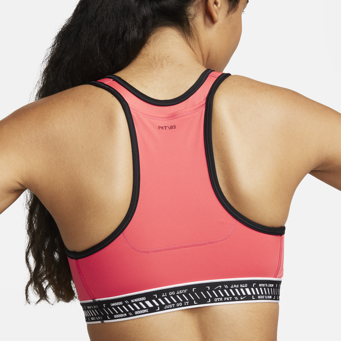 Shop Swoosh On The Run Women s Medium Support Lightly Lined Sports