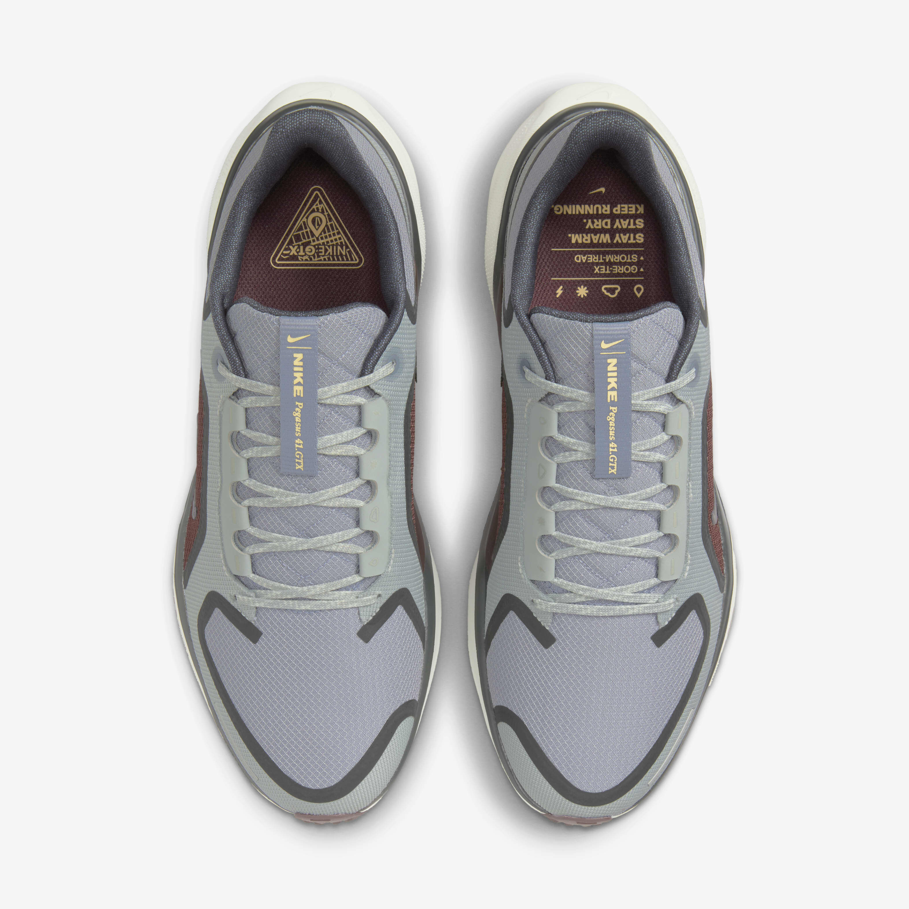 Buy Nike Pegasus 41 GORE TEX Men s Waterproof Road Running Shoes Light Pumice Burgundy Crush Dark Smoke Grey Ashen Slate Nike Saudi Official