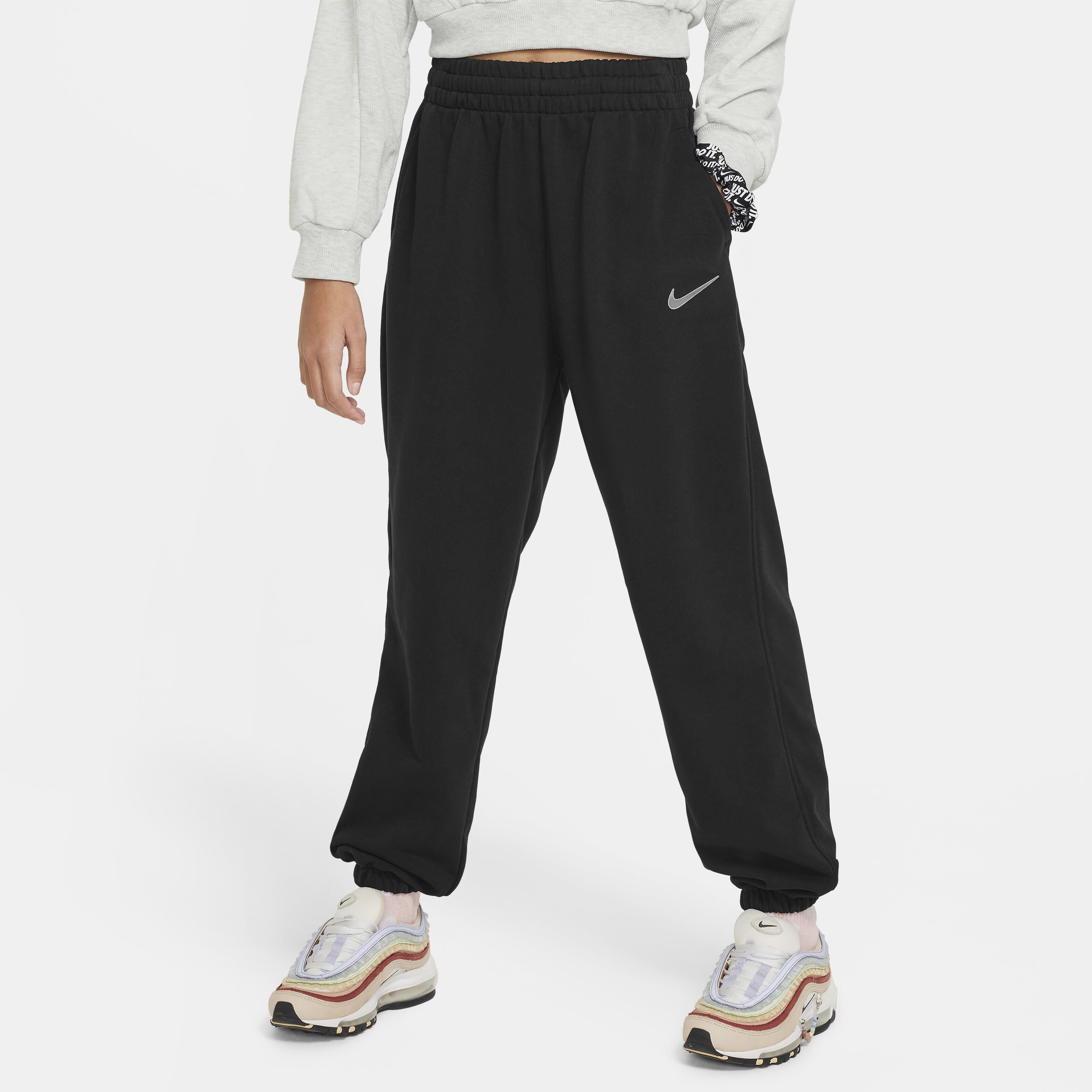 Buy Nike Sportswear Older Kids Girls Dri FIT Loose Fleece Joggers Nike Saudi Official