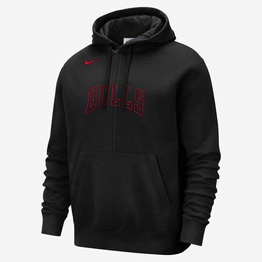 Hoodies & Sweatshirts-Nike, Chicago Bulls Courtside, Men's Nike NBA Fleece Pullover Hoodie