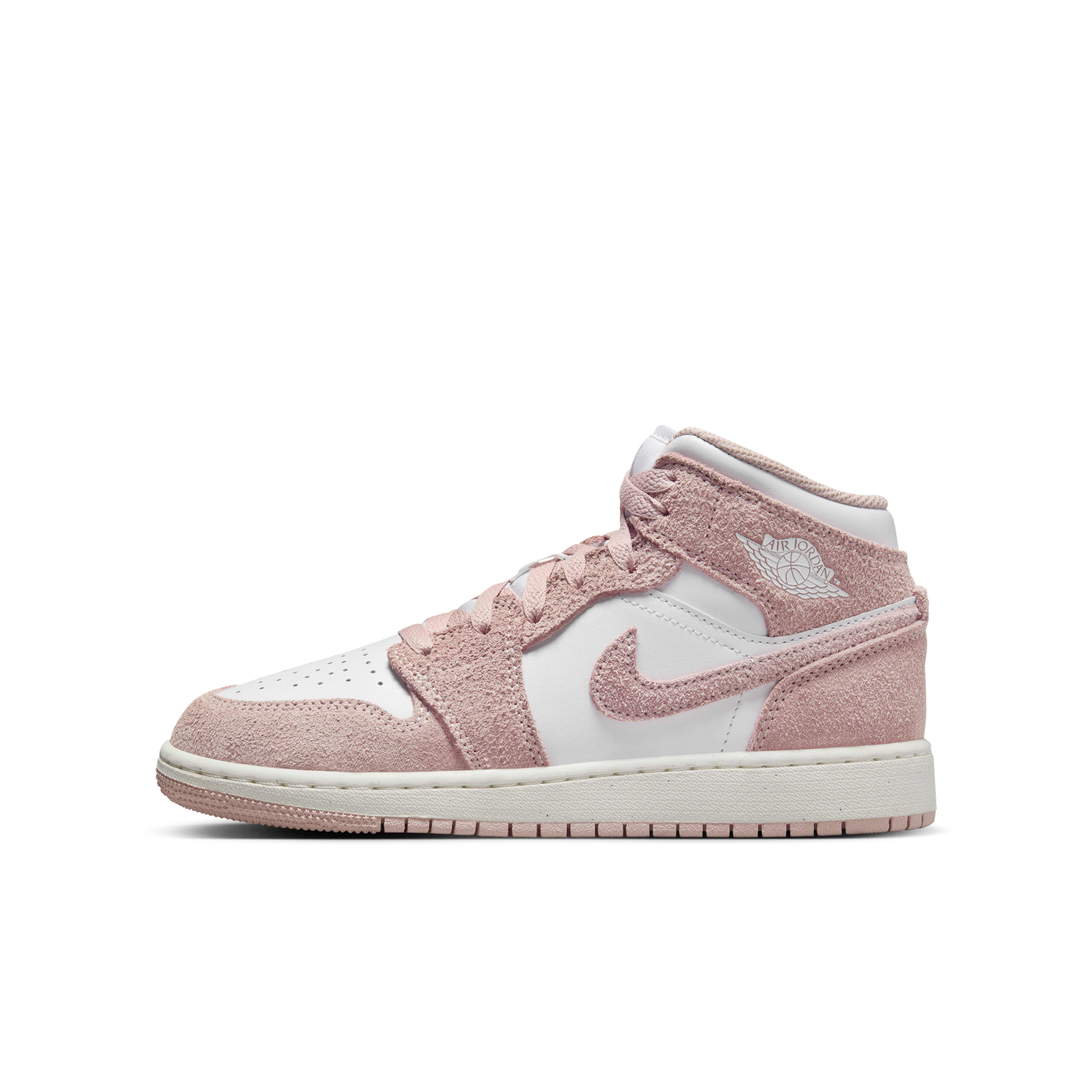 Buy Air Jordan 1 Mid SE Older Kids Shoes White Sail Legend Pink Nike Saudi Official