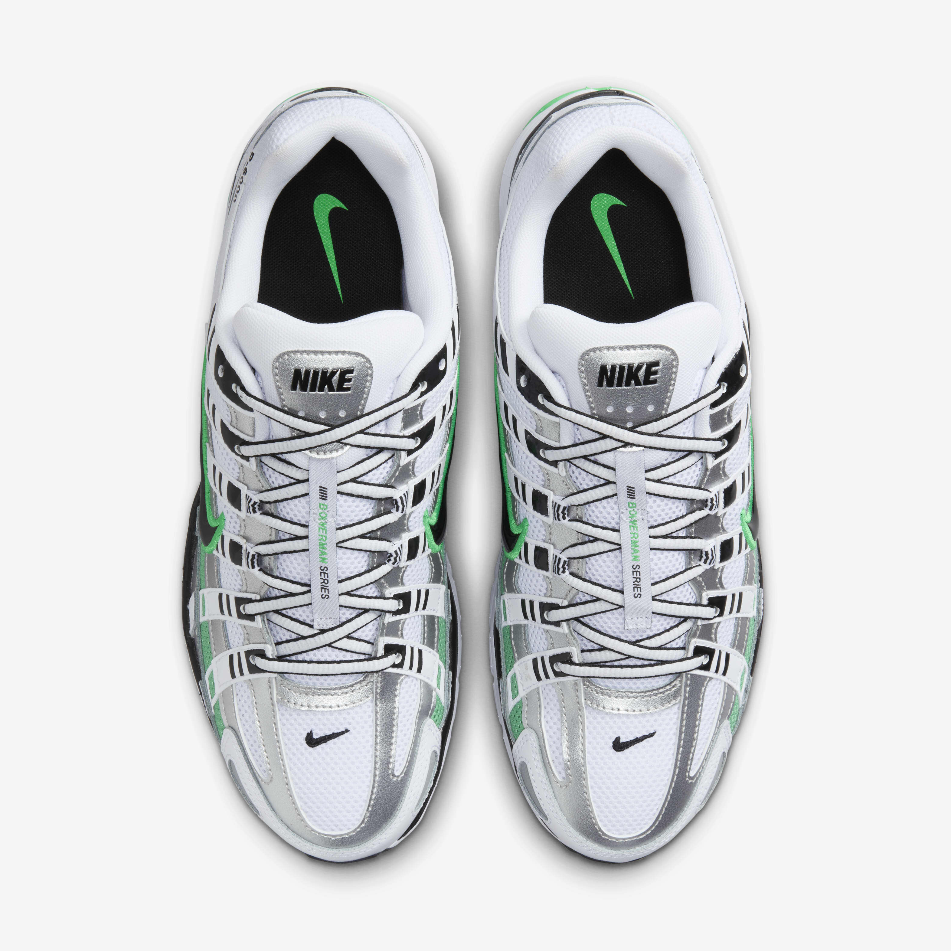 Buy Nike P-6000 Shoes - White/Metallic Silver/Spring Green