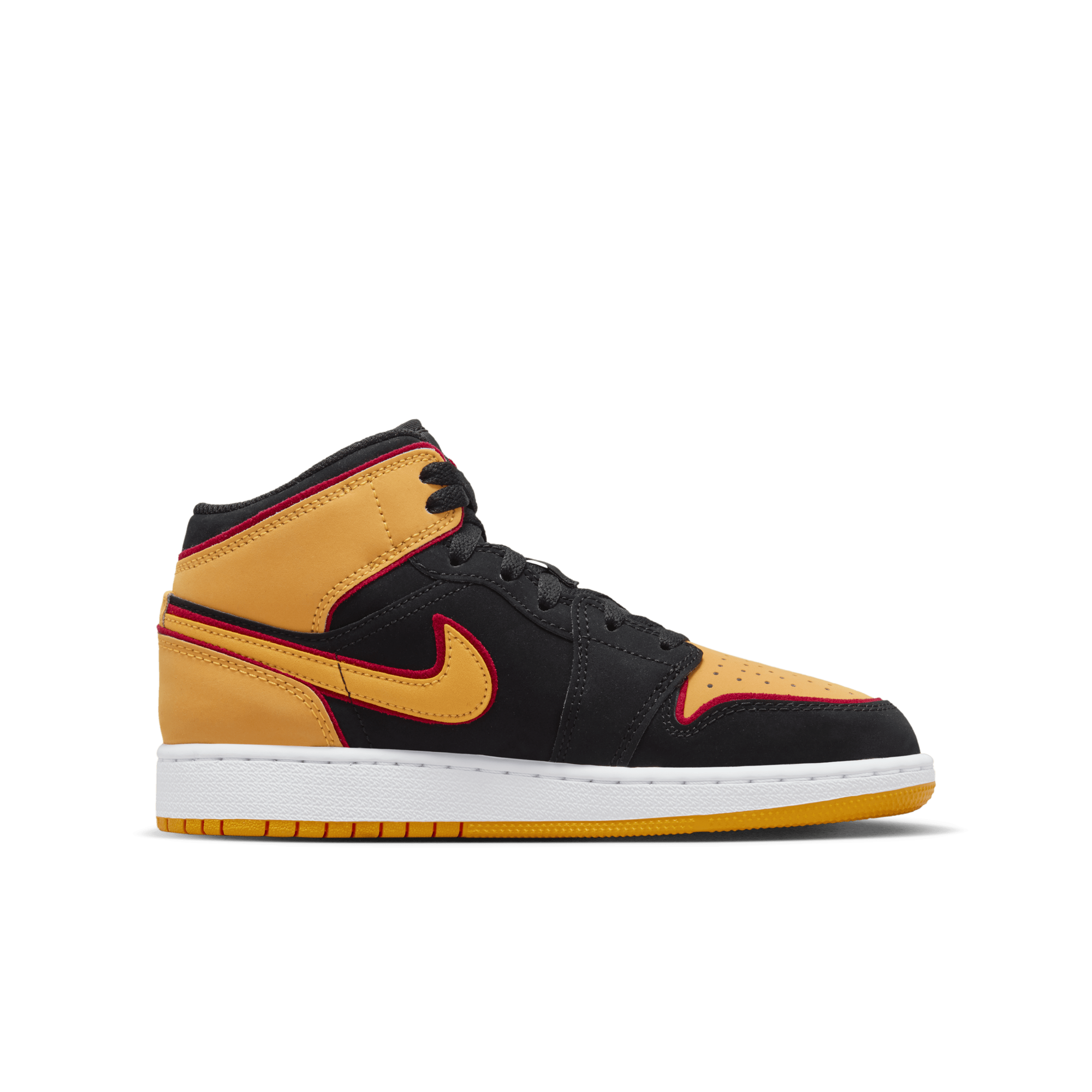 Jordan 1 mid black orange white 2025