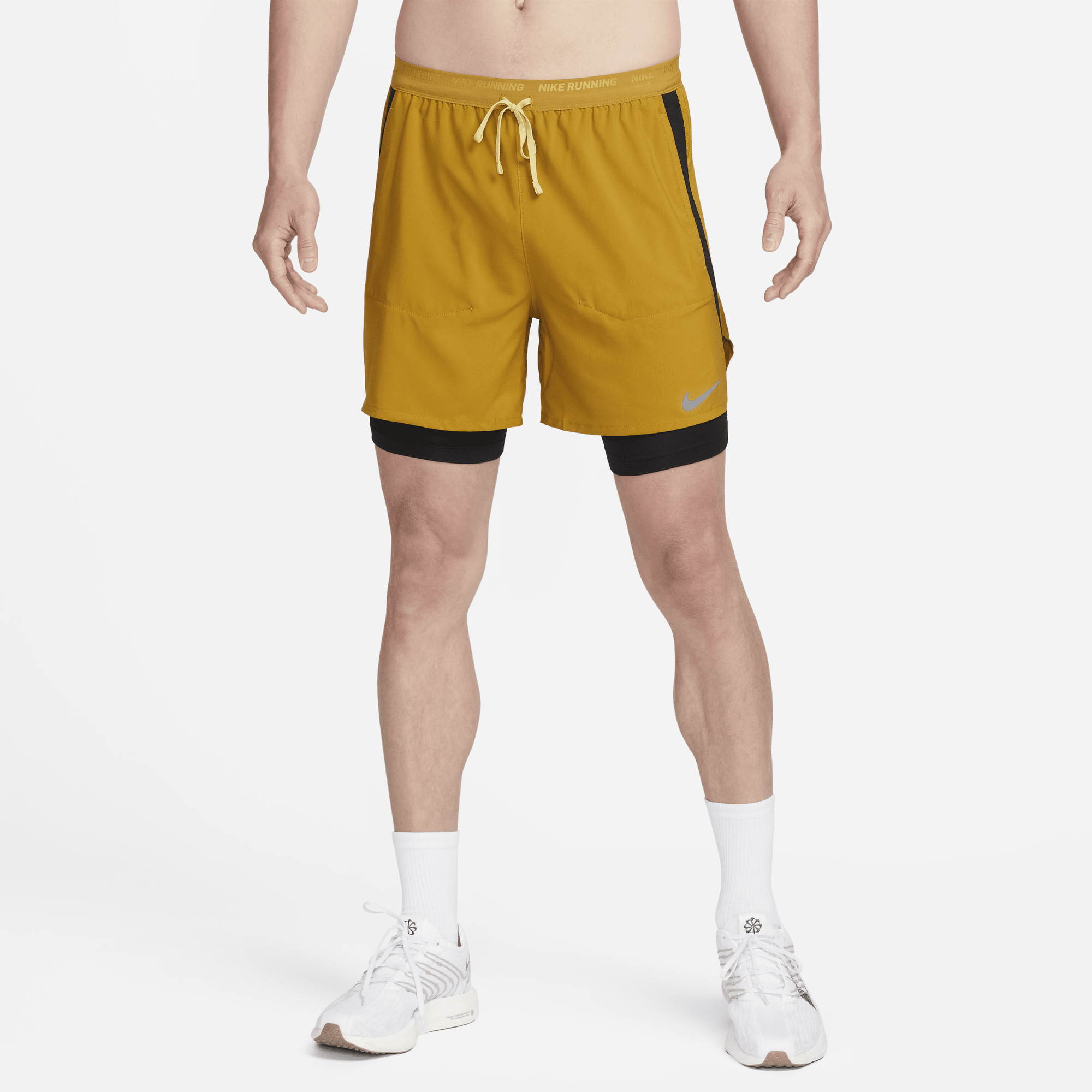 Shop Stride Men s Dri FIT 13cm approx. Hybrid Running Shorts